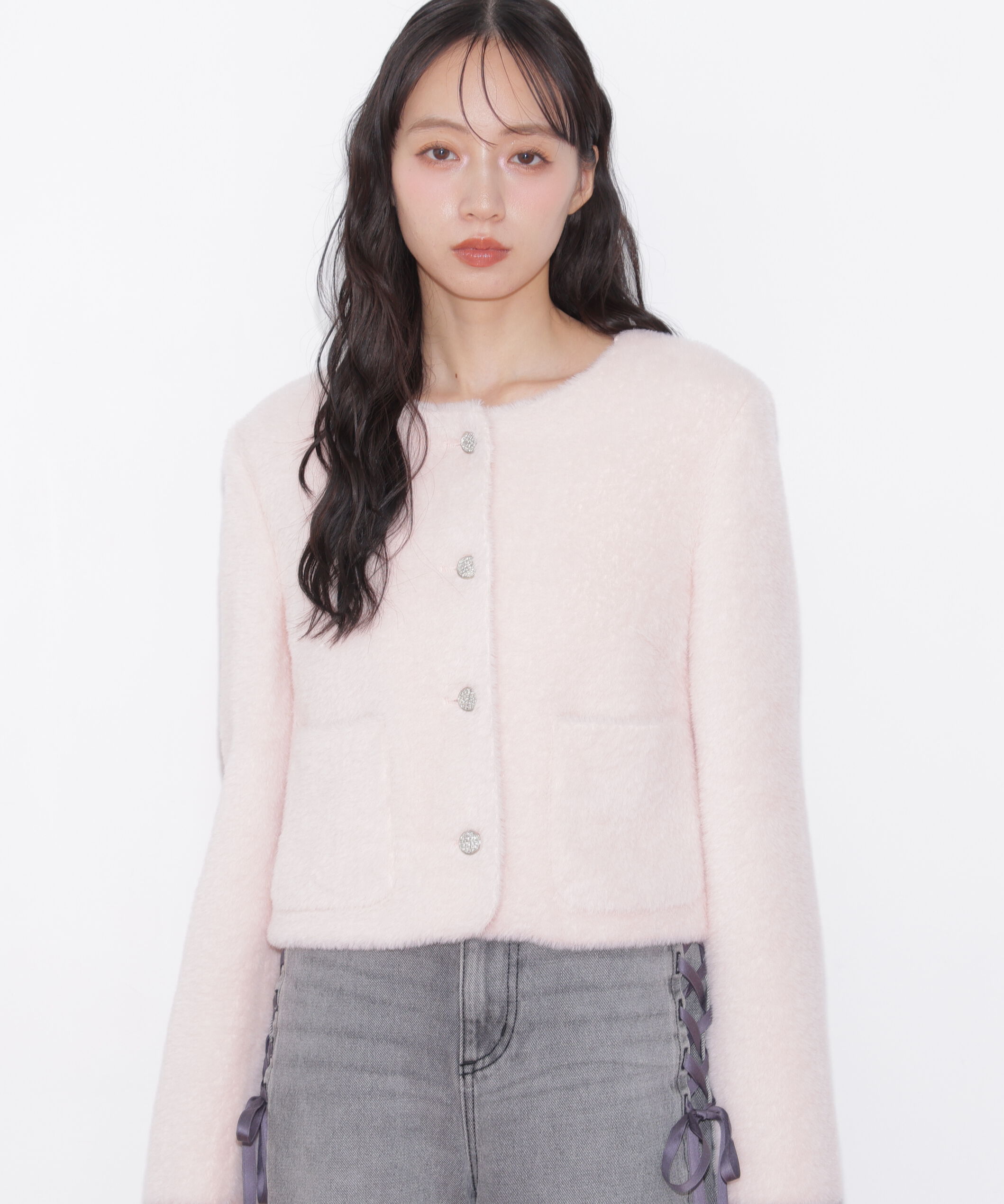  「フェイクファーノーカラージャケット 26AW」|その他|