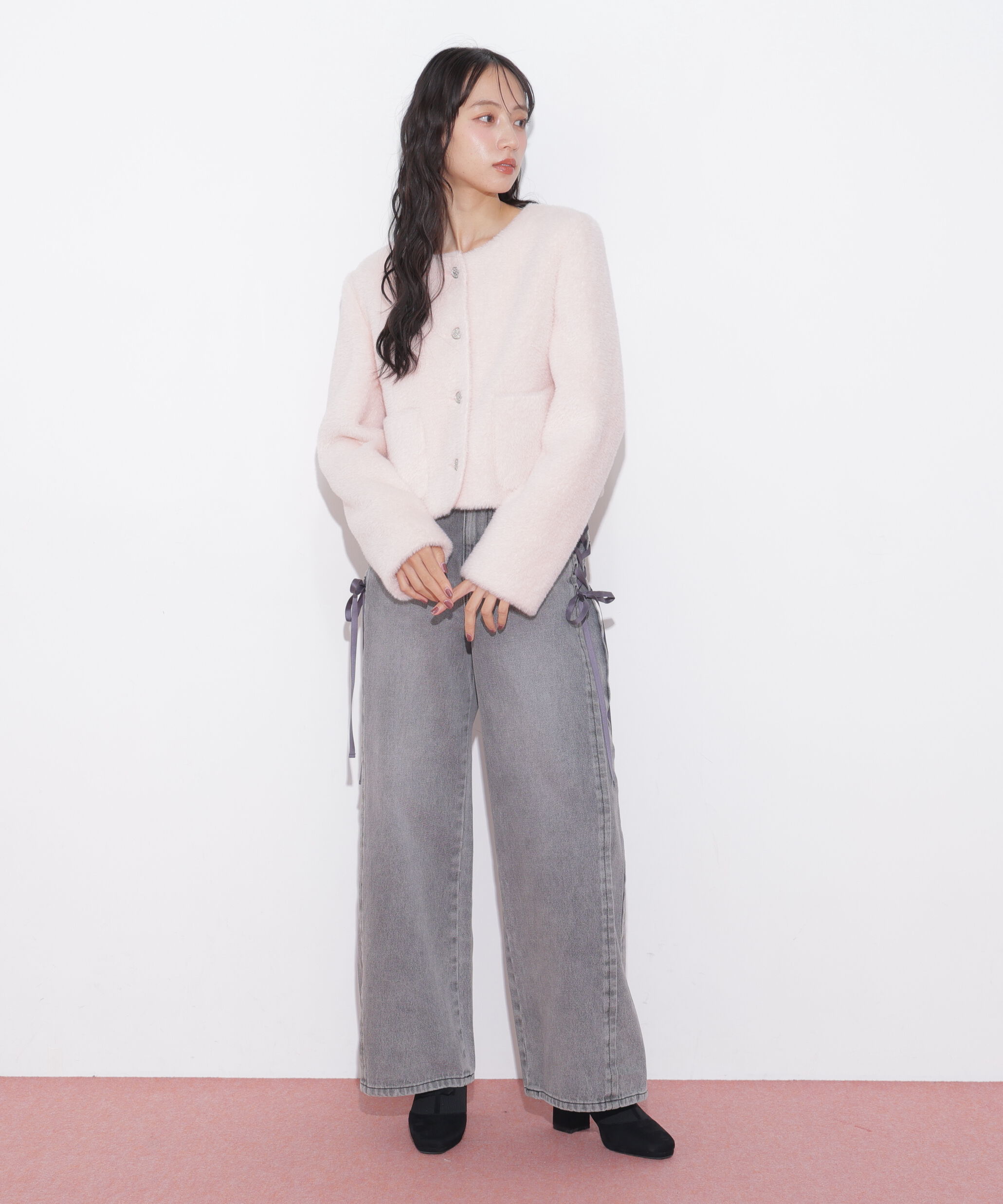  「フェイクファーノーカラージャケット 26AW」|その他|