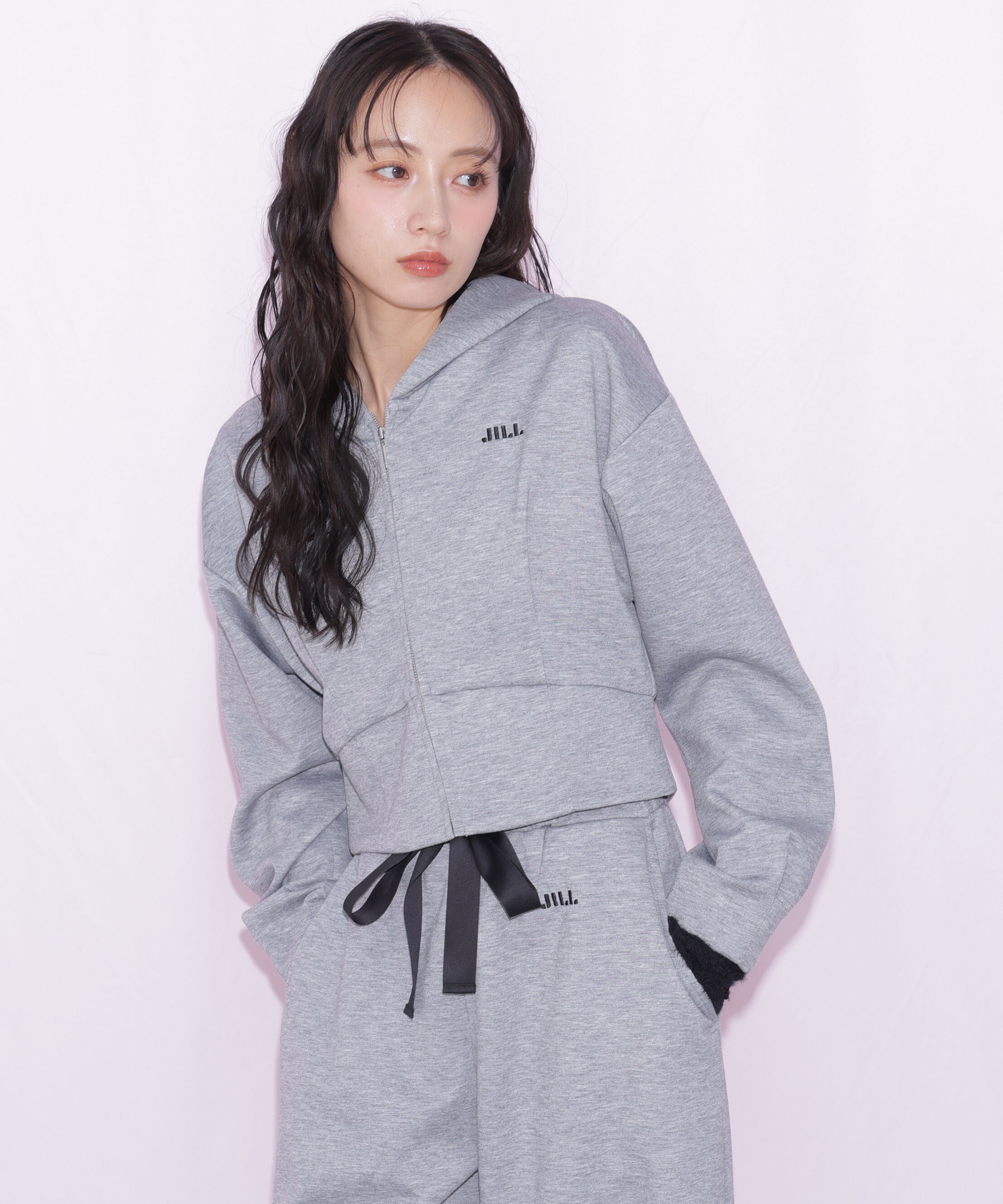  「＜セットアップ対応＞コルセットフーディー」|Tシャツ・カットソー|グレー