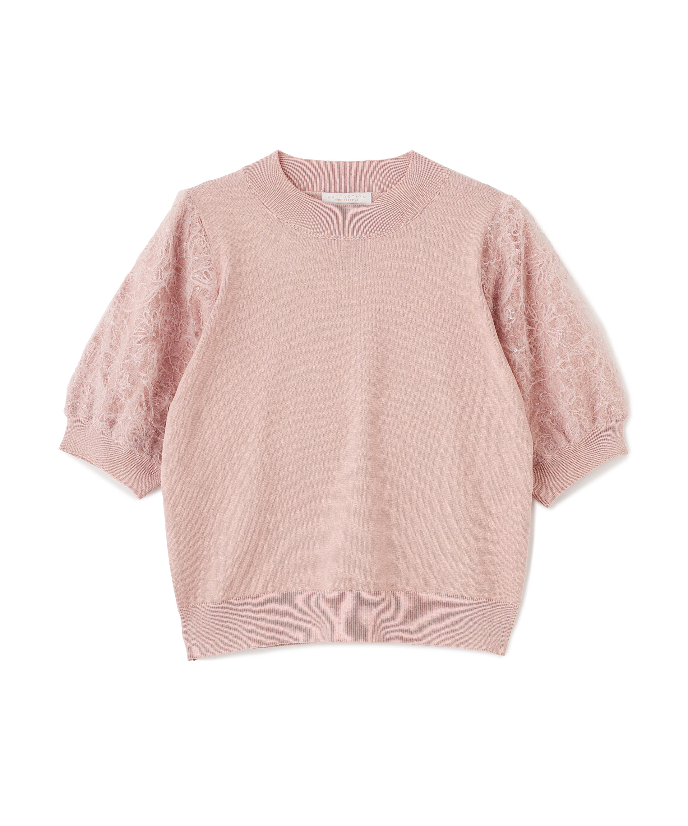 PROPORTION BODY DRESSING「レースドッキングスリーブニット 25AW」|ニット・セーター|