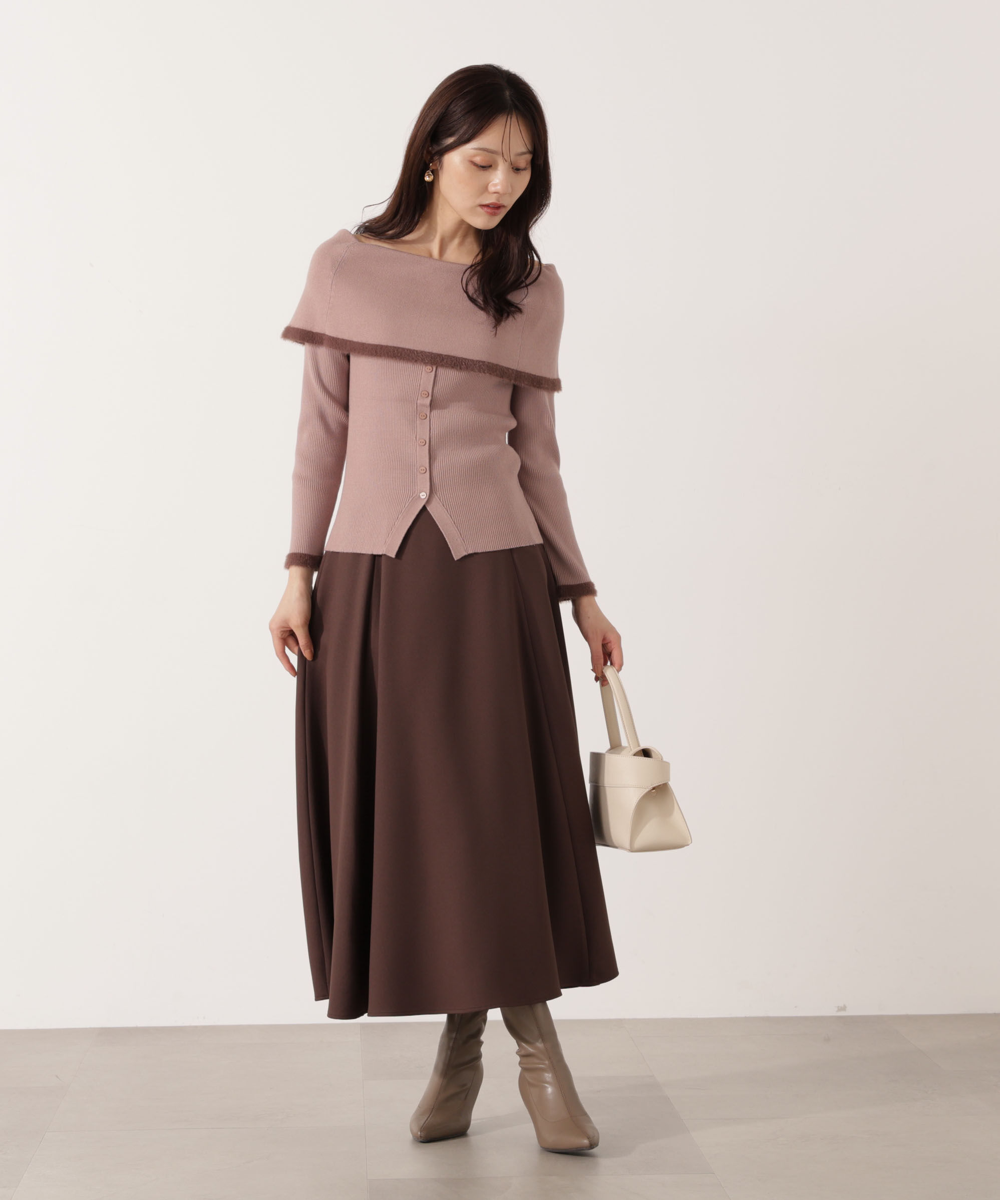 PROPORTION BODY DRESSING「ポイントフェザーオフショルニット」|ニット・セーター|