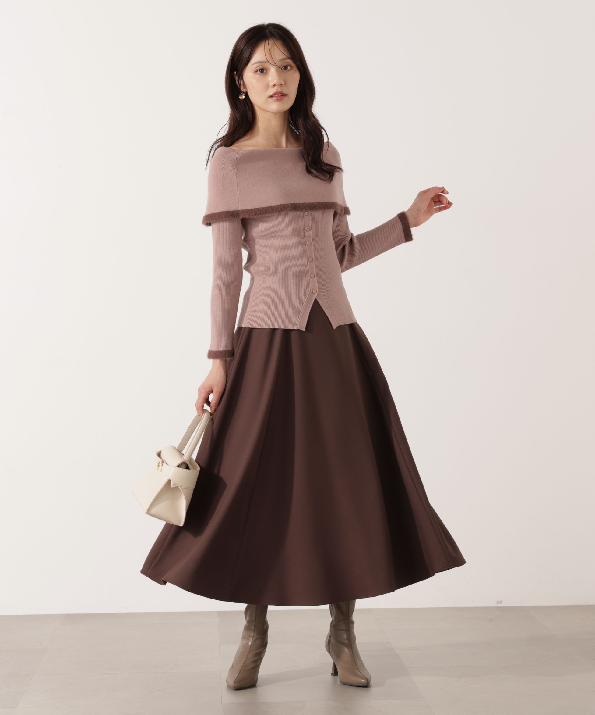 PROPORTION BODY DRESSING「ポイントフェザーオフショルニット」|ニット・セーター|