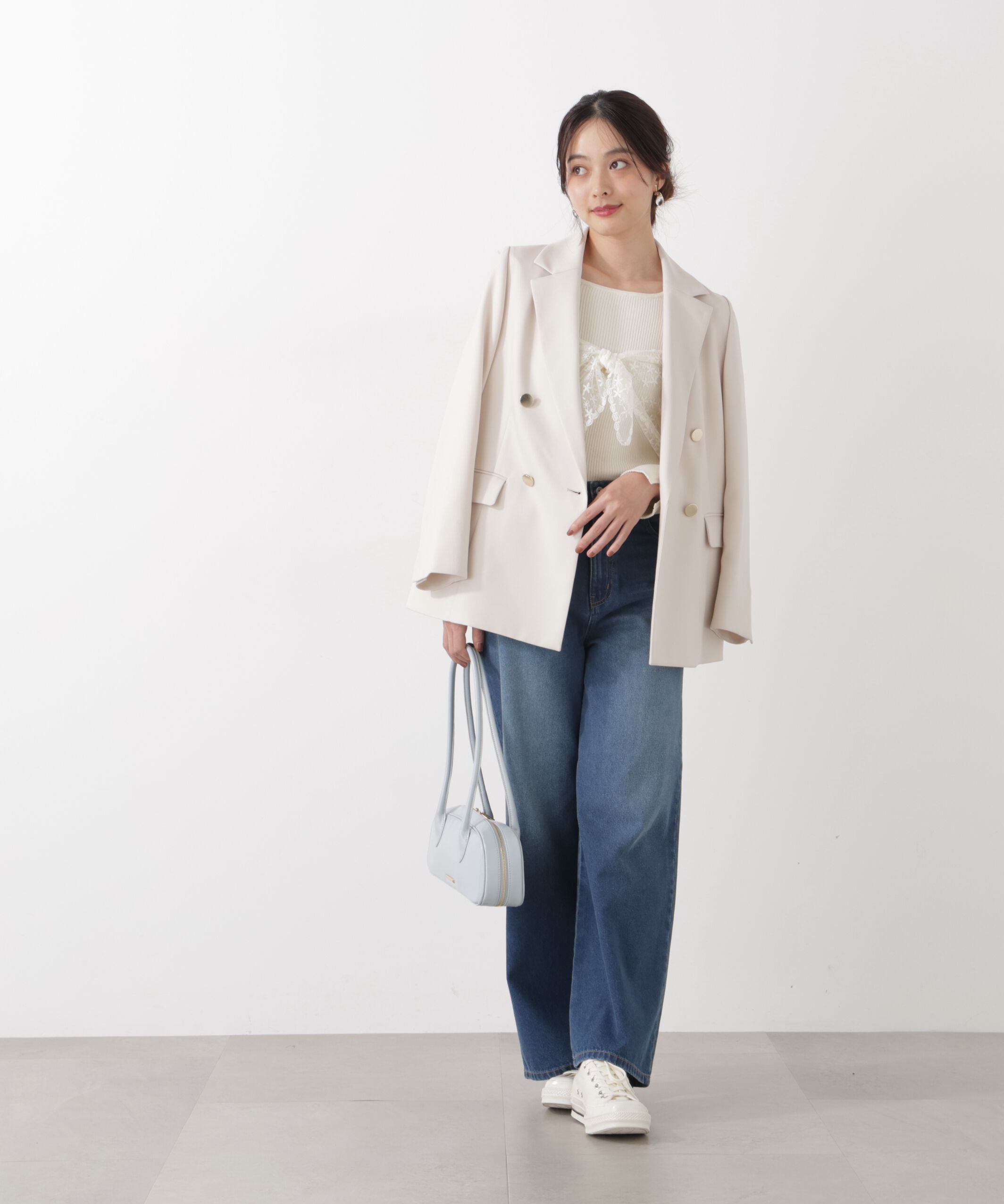 PROPORTION BODY DRESSING「〈a/mie〉ワイドデニムパンツ　26SS」|その他|