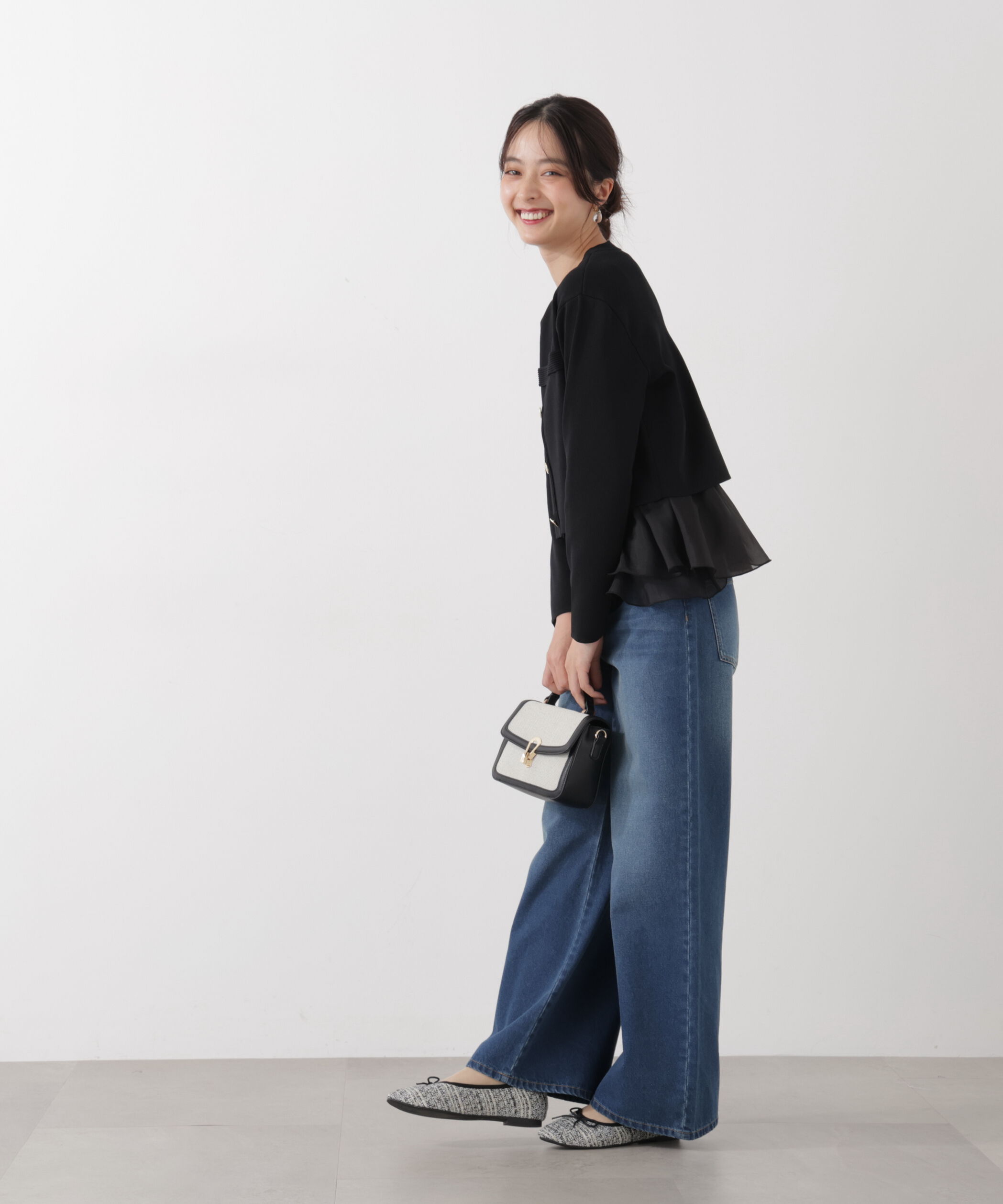 PROPORTION BODY DRESSING「〈a/mie〉ワイドデニムパンツ　26SS」|その他|