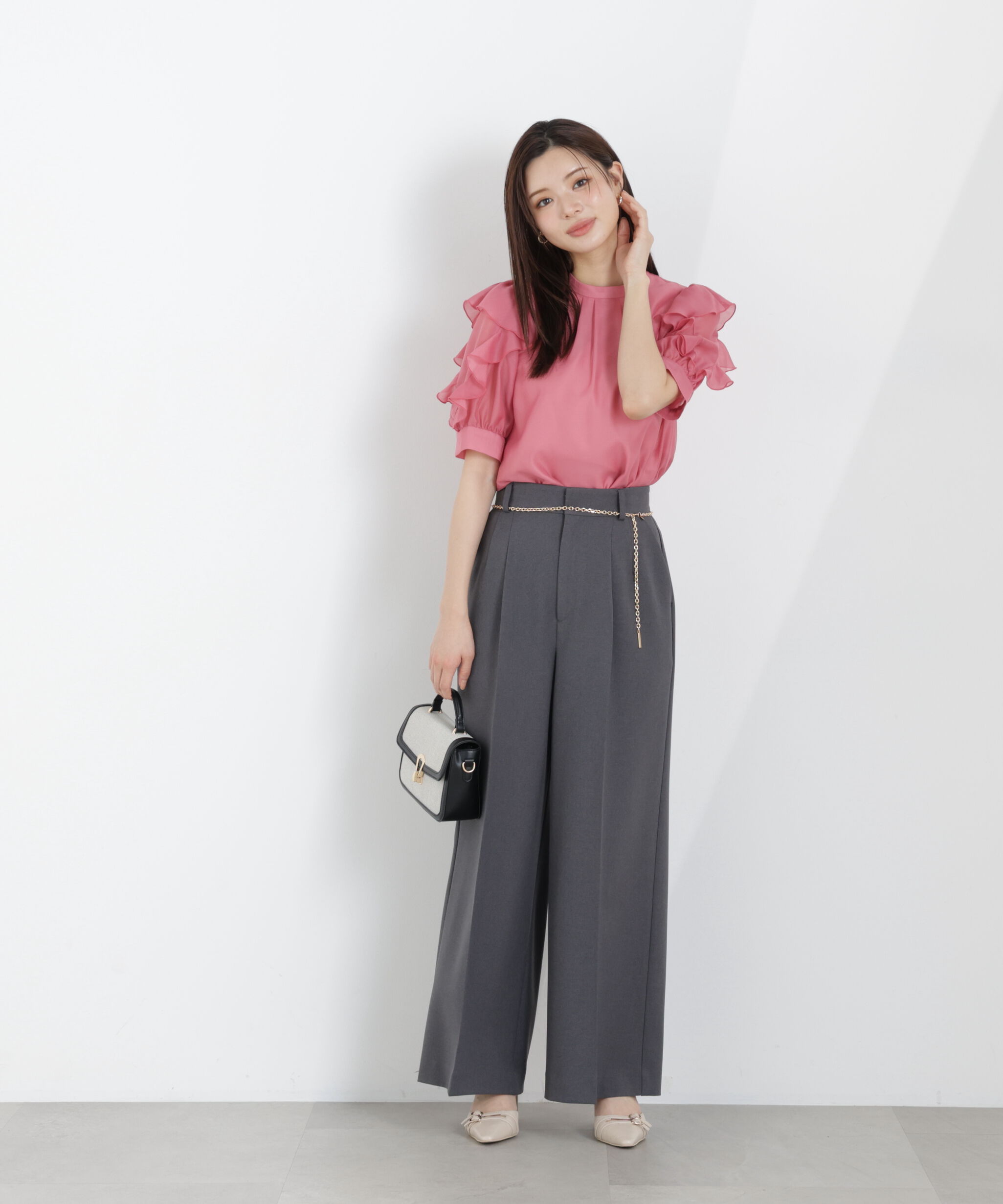 PROPORTION BODY DRESSING「チェーン付きワイドパンツ　26SS」|その他|