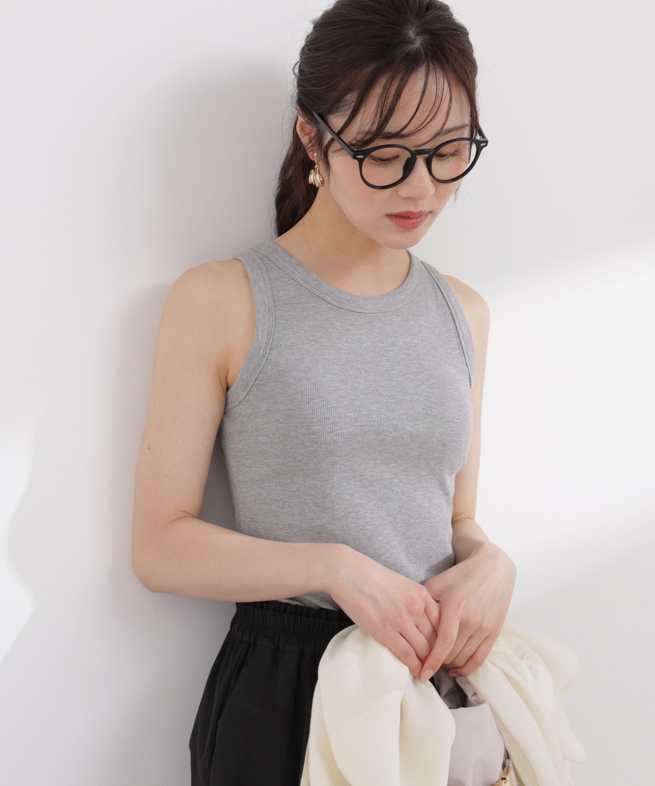 PROPORTION BODY DRESSING「〈a/mie〉カップ付きアメスリ 26SS」|Tシャツ・カットソー|