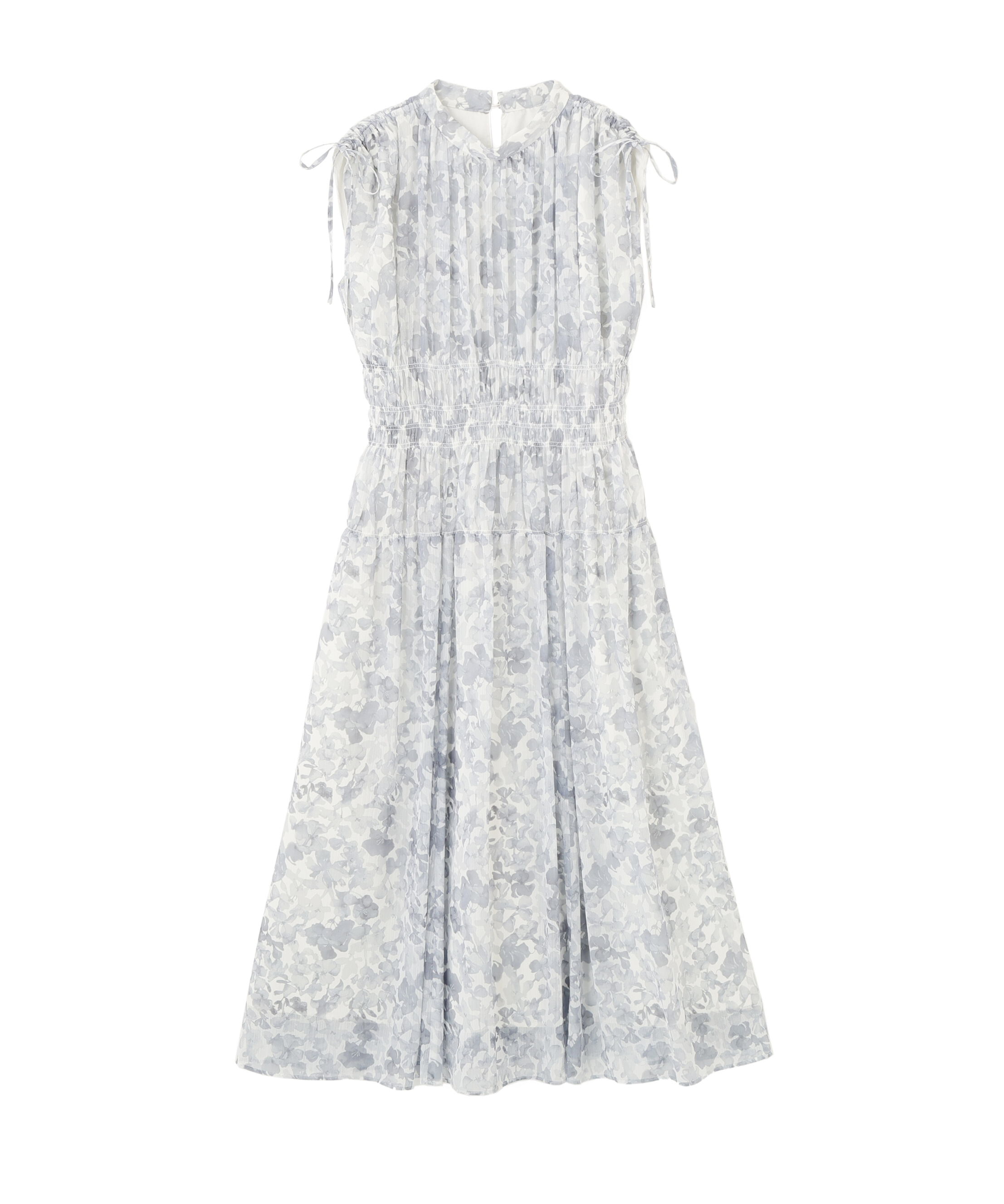 PROPORTION BODY DRESSING「2wayスリーブ花柄シャーリングワンピース 26SS」|ワンピース|