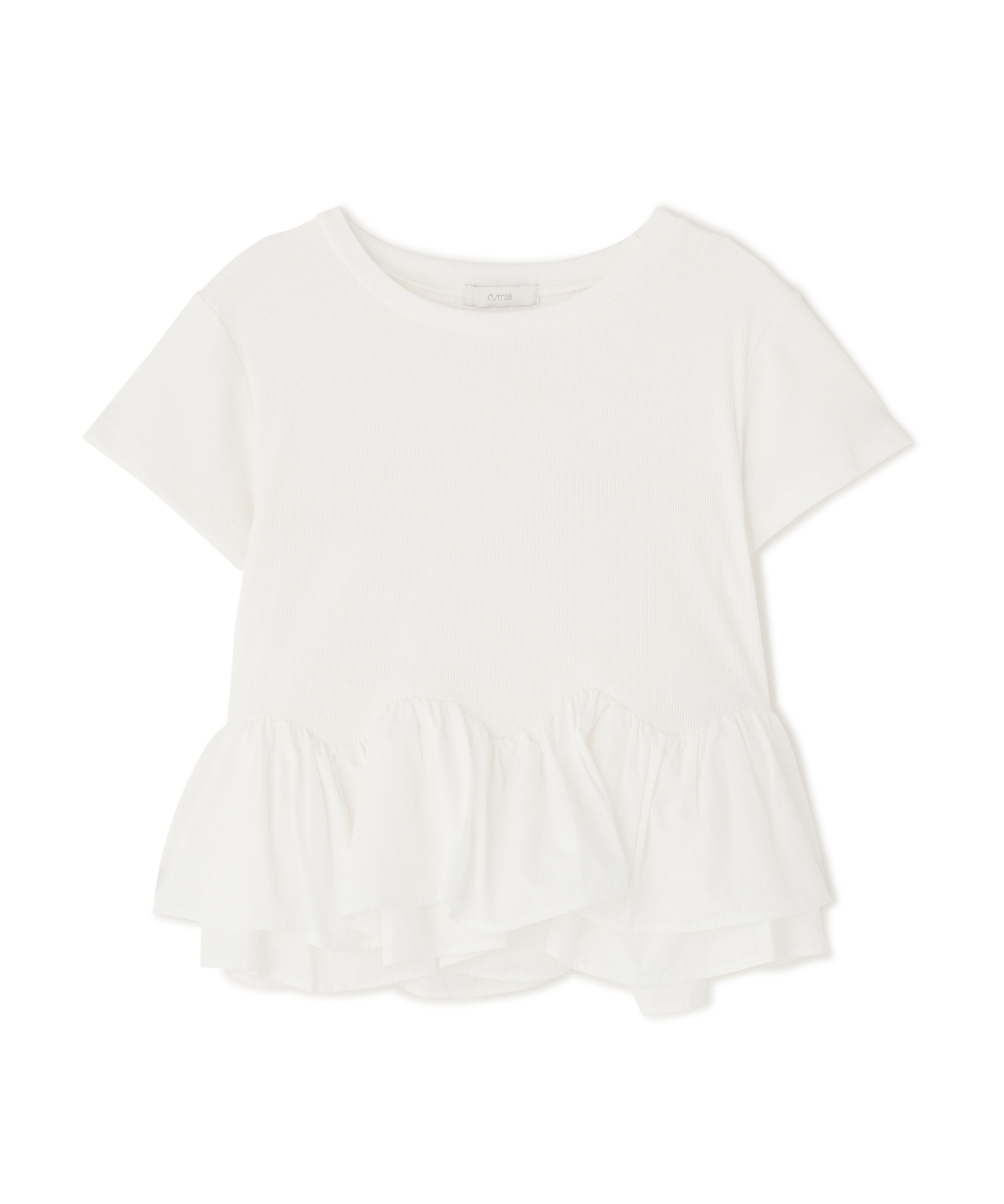 PROPORTION BODY DRESSING「〈a/mie〉ホイップフリルTシャツ 26AW」|Tシャツ・カットソー|