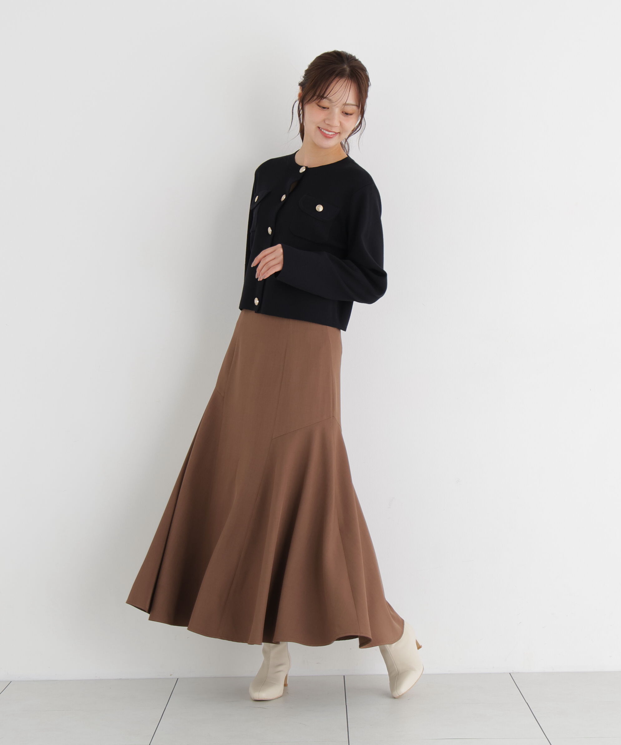 PROPORTION BODY DRESSING「アシメ切替スカート」|スカート|