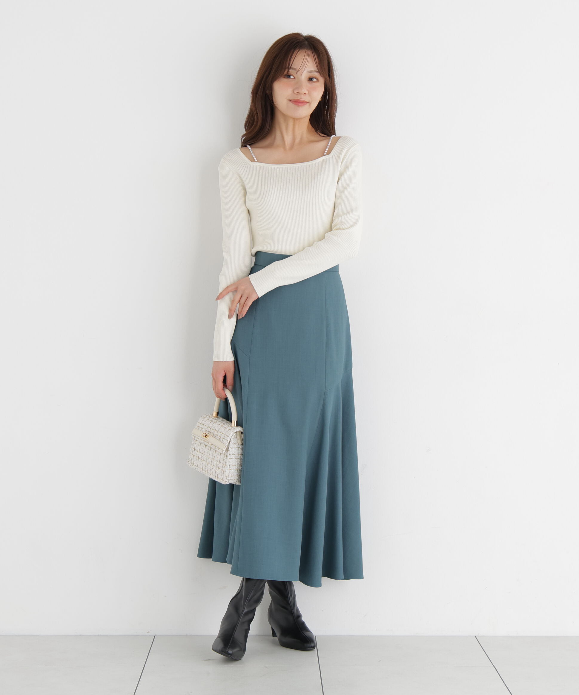 PROPORTION BODY DRESSING「アシメ切替スカート」|スカート|