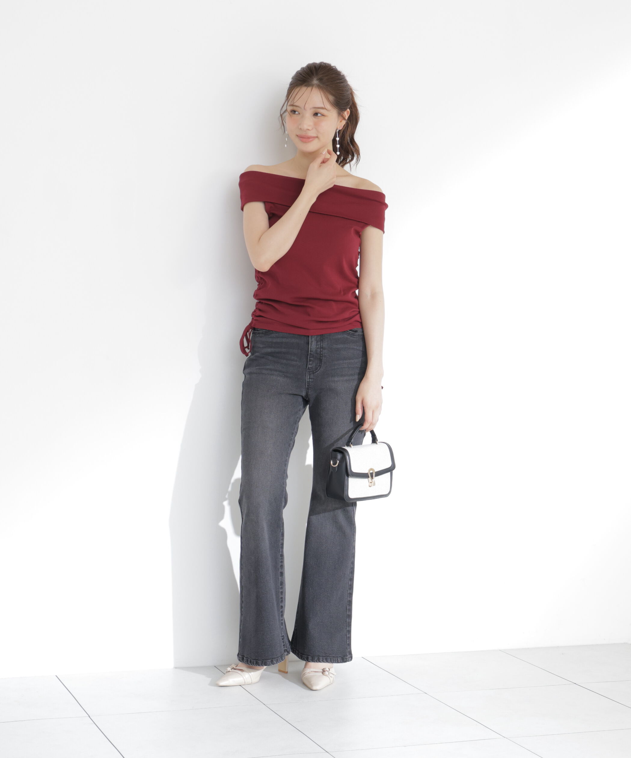  「＜a/mie＞フレアーデニムパンツ 26AW」|その他|