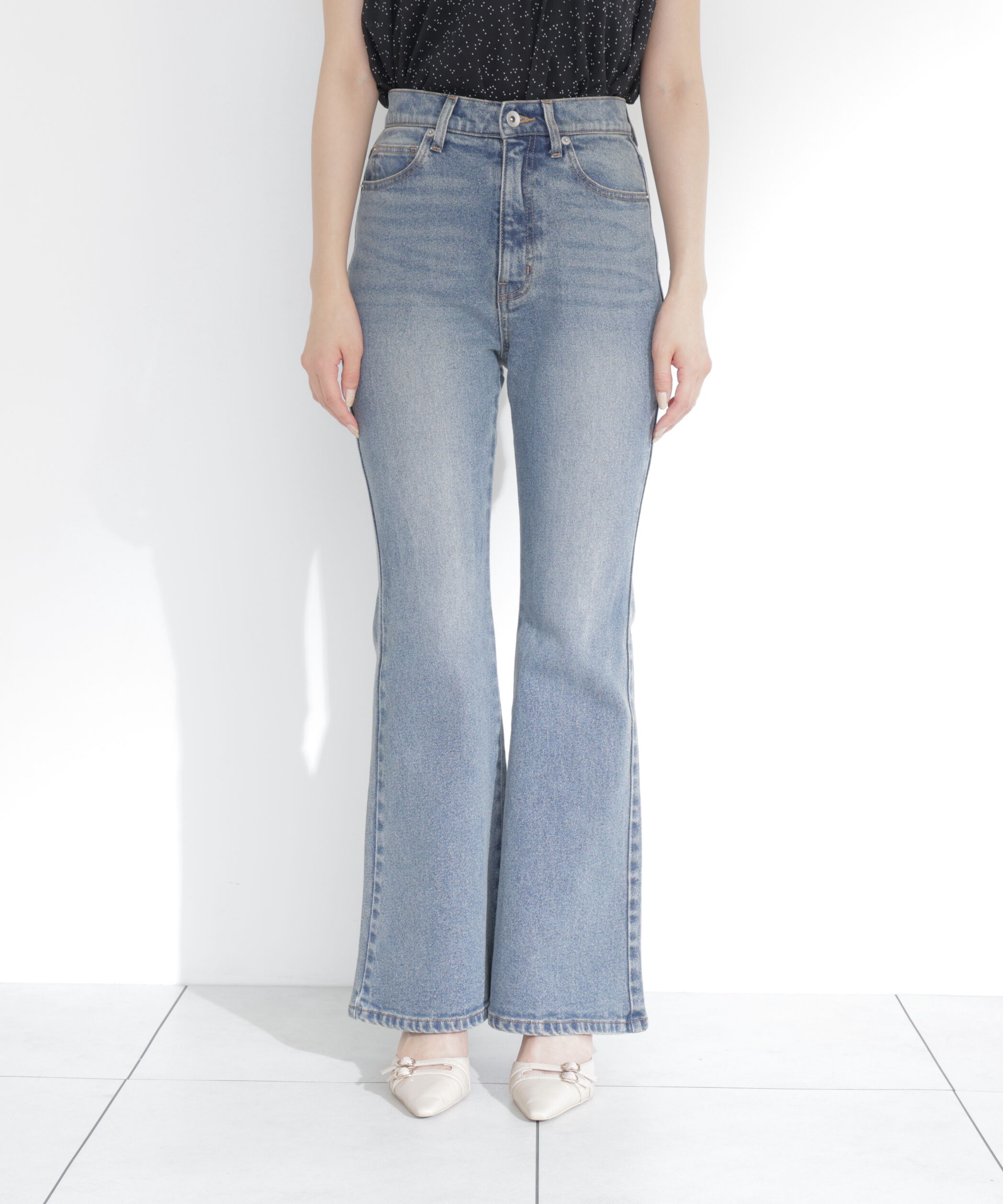  「＜a/mie＞フレアーデニムパンツ 26AW」|その他|