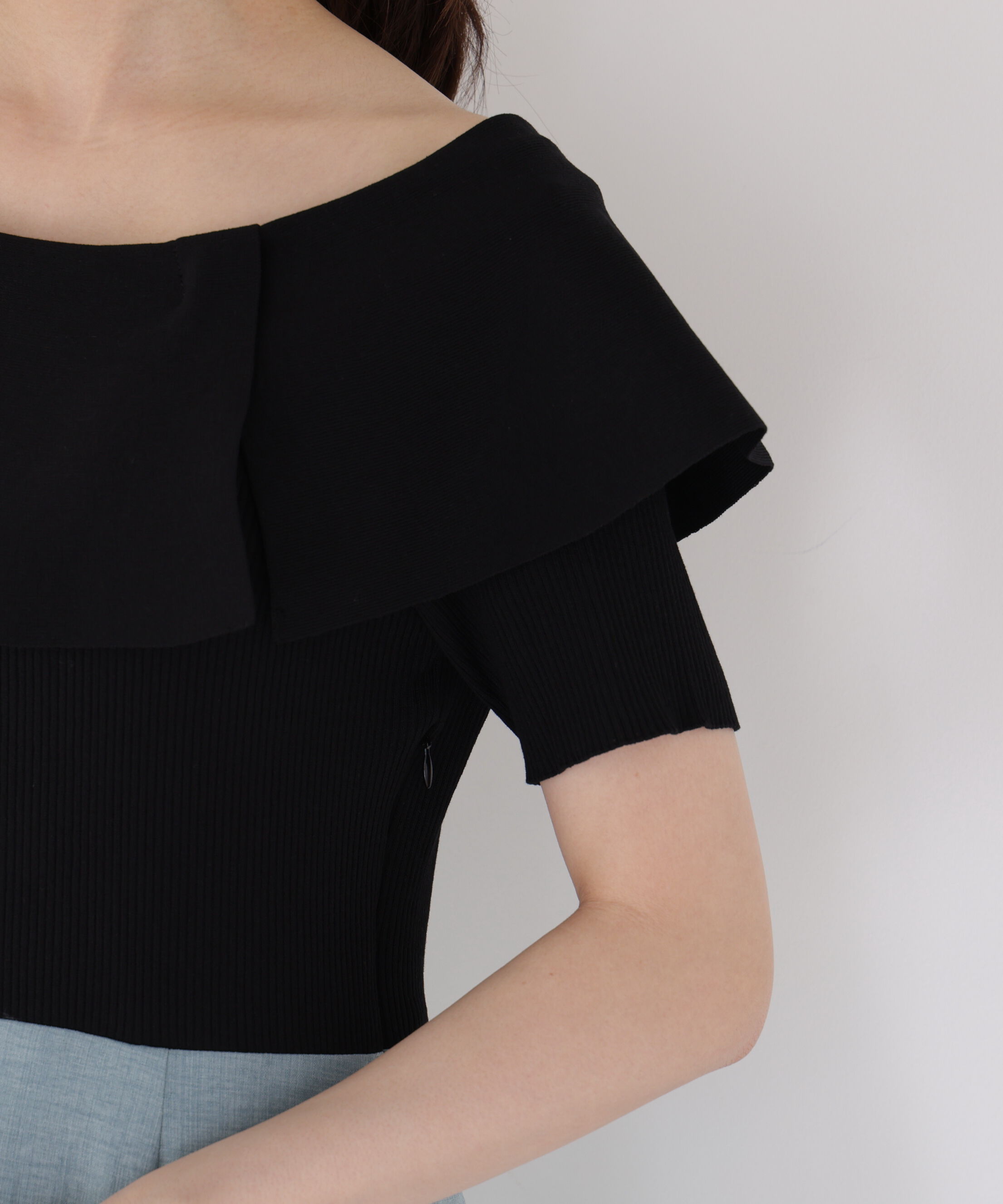 PROPORTION BODY DRESSING「ケープニットドッキングワンピース 26AW」|ワンピース|