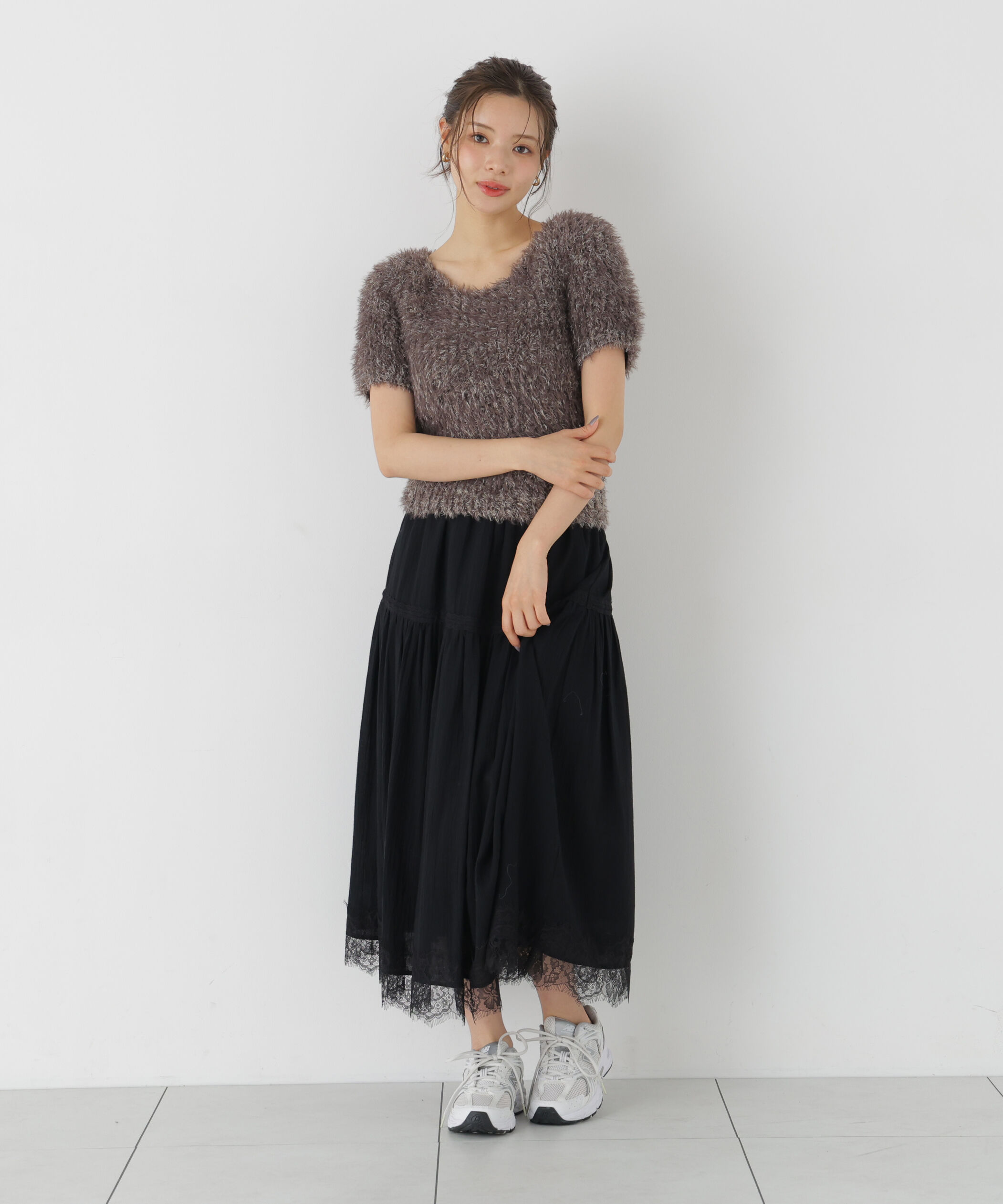 PROPORTION BODY DRESSING「ラメフェザーニット 26AW」|ニット・セーター|