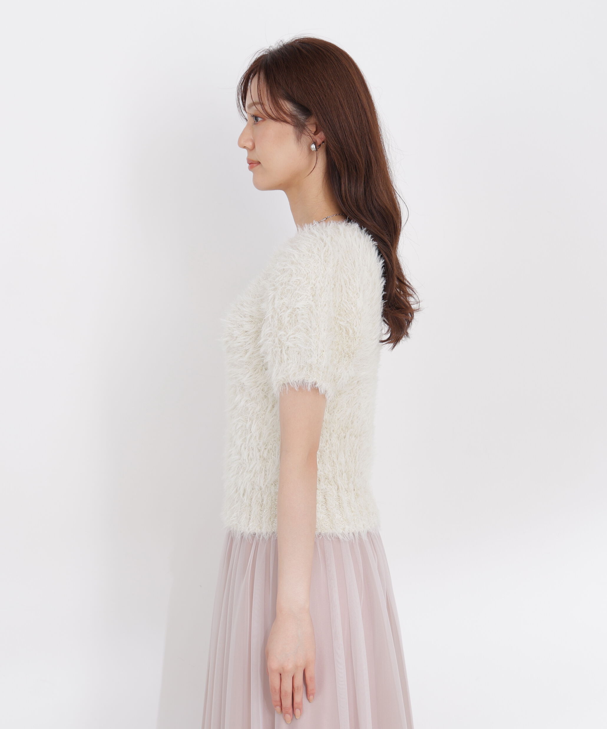 PROPORTION BODY DRESSING「ラメフェザーニット 26AW」|ニット・セーター|
