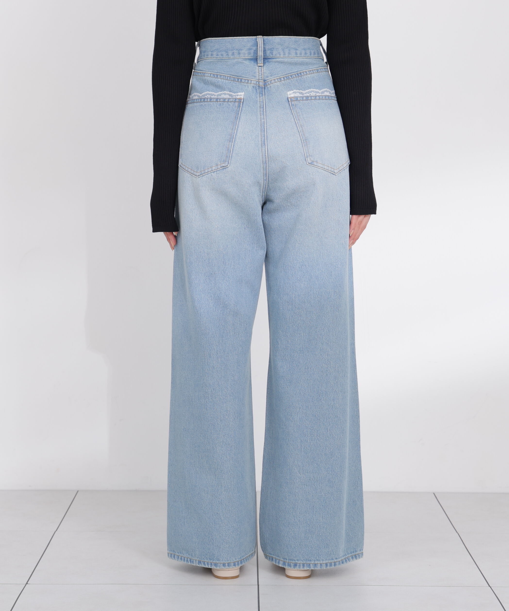 PROPORTION BODY DRESSING「＜a/mie＞レースハイウエストワイドデニムパンツ 26AW」|その他|