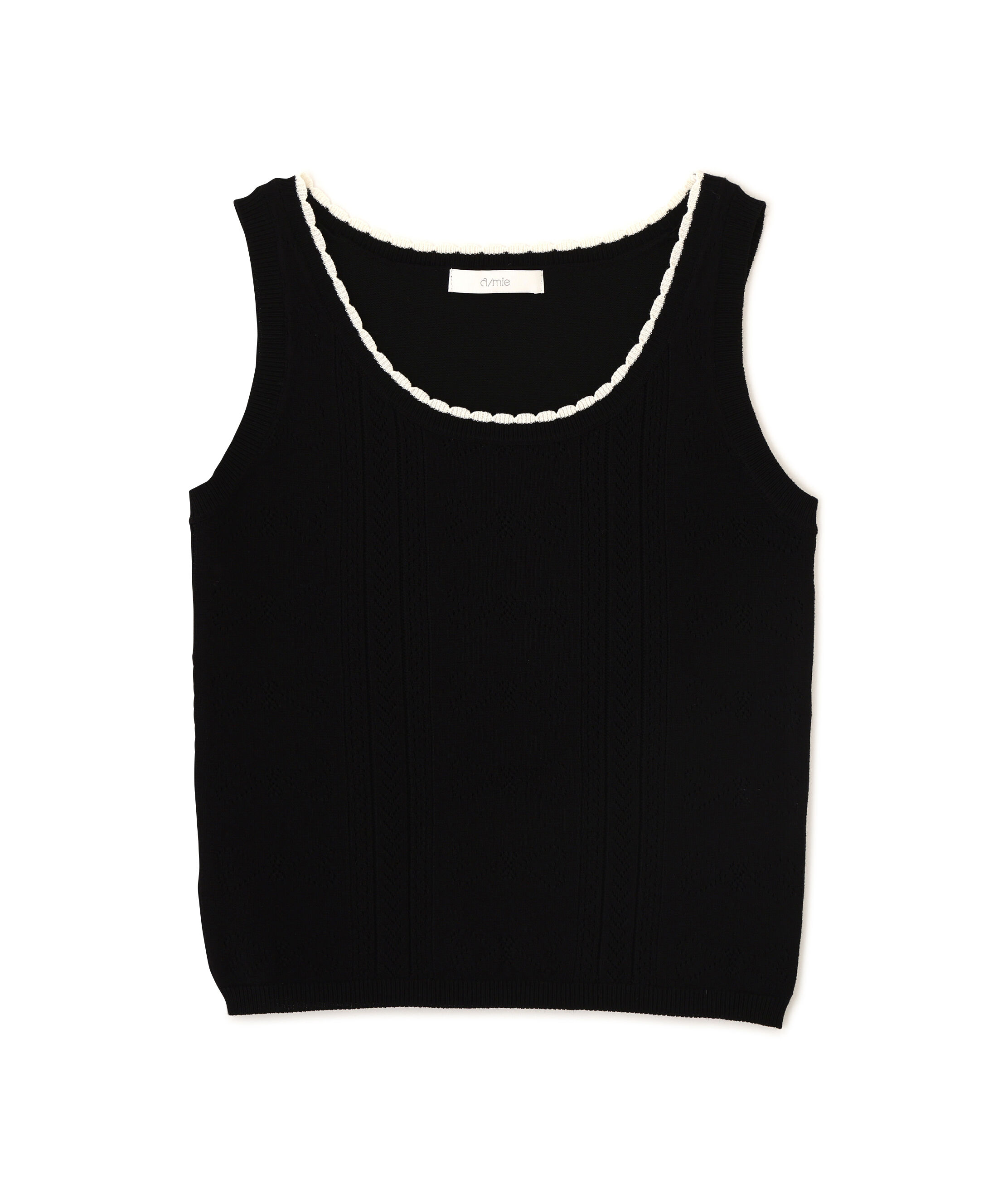 PROPORTION BODY DRESSING「＜a/mie＞パターンメッシュアンサンブルニット」|ニット・セーター|