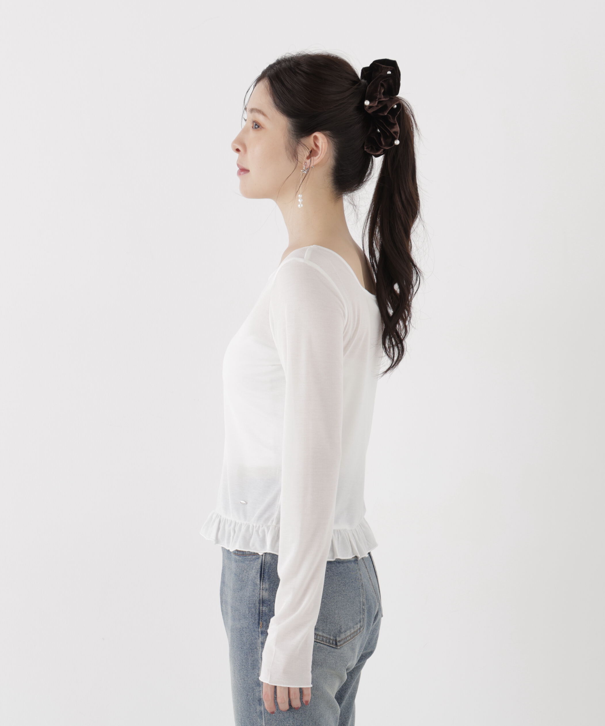 PROPORTION BODY DRESSING「＜a/mie＞前後2wayロングスリーブカットソー」|Tシャツ・カットソー|