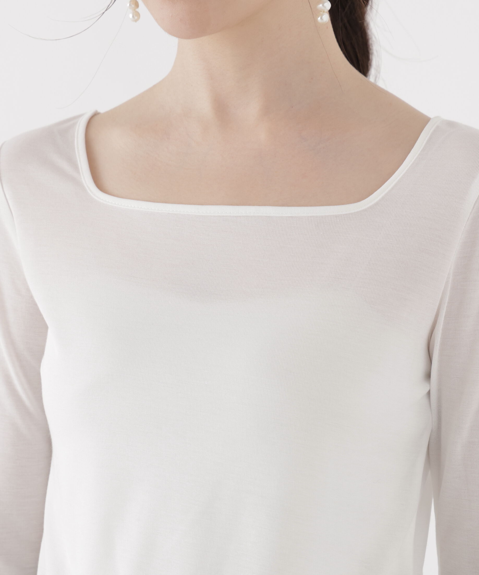 PROPORTION BODY DRESSING「＜a/mie＞前後2wayロングスリーブカットソー」|Tシャツ・カットソー|