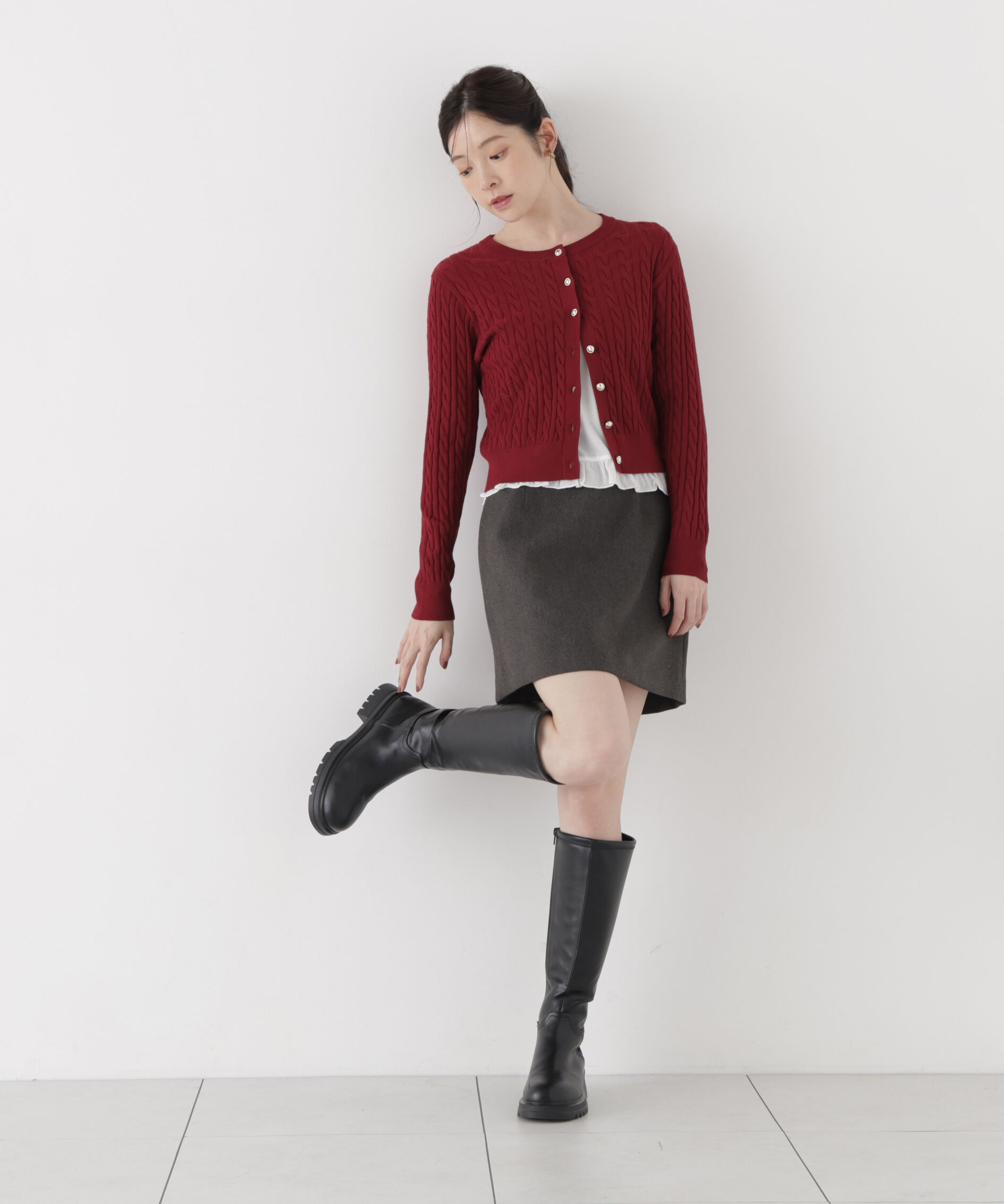 PROPORTION BODY DRESSING「＜a/mie＞前後2wayロングスリーブカットソー」|Tシャツ・カットソー|