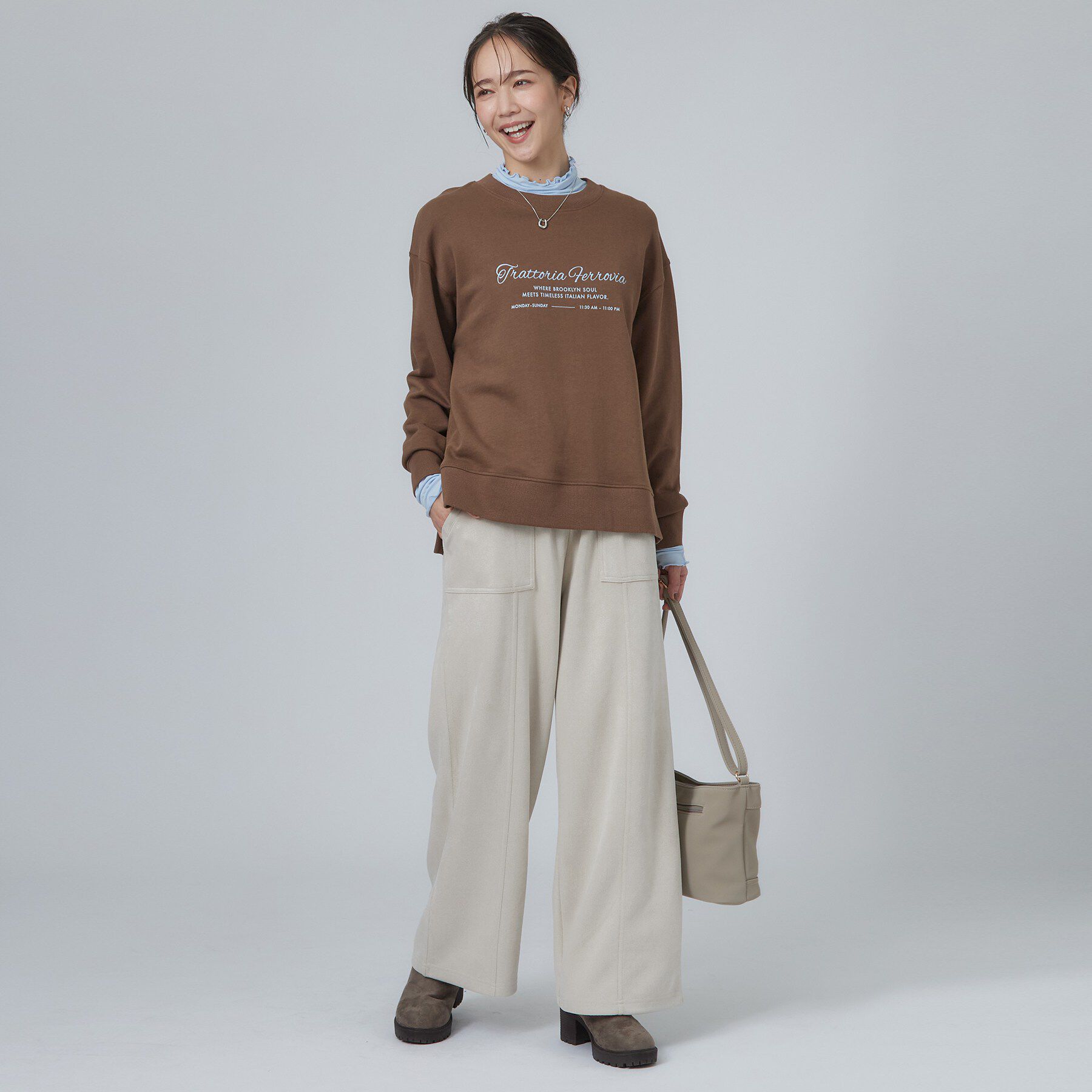 SHOO･LA･RUE「カシミアタッチ吸湿発熱ハイネックインナー」|Tシャツ・カットソー|