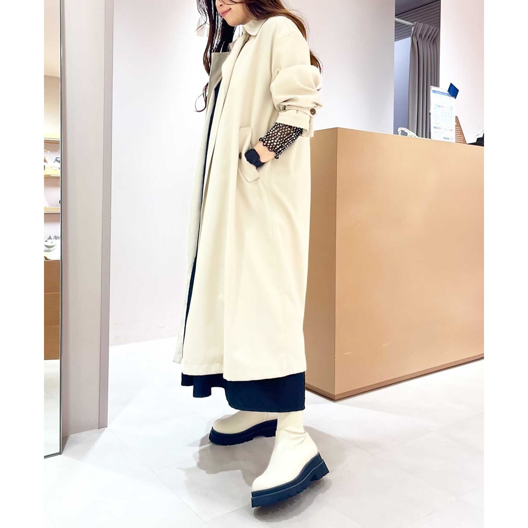 ESPERANZA「【レイン対応】厚底トラックソールショートブーツ」|ショートブーツ|
