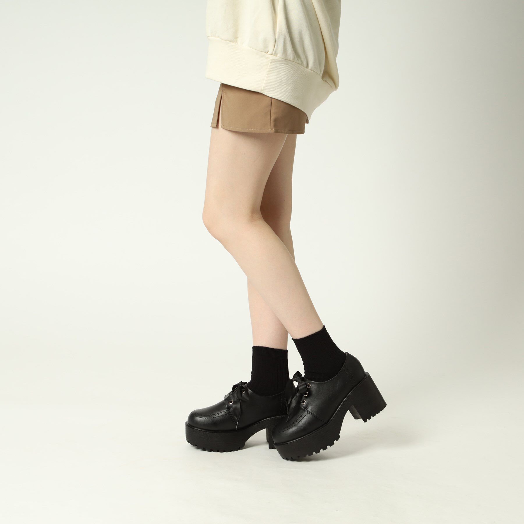 csT&P「厚底レースアップシューズ」|パンプス|