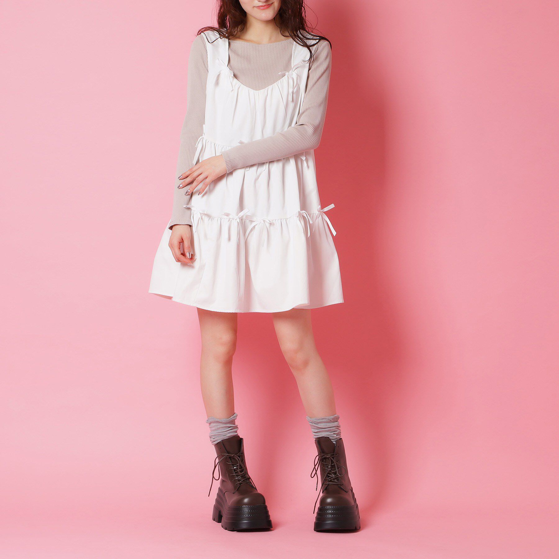csT&P「厚底レースアップ」|ショートブーツ|