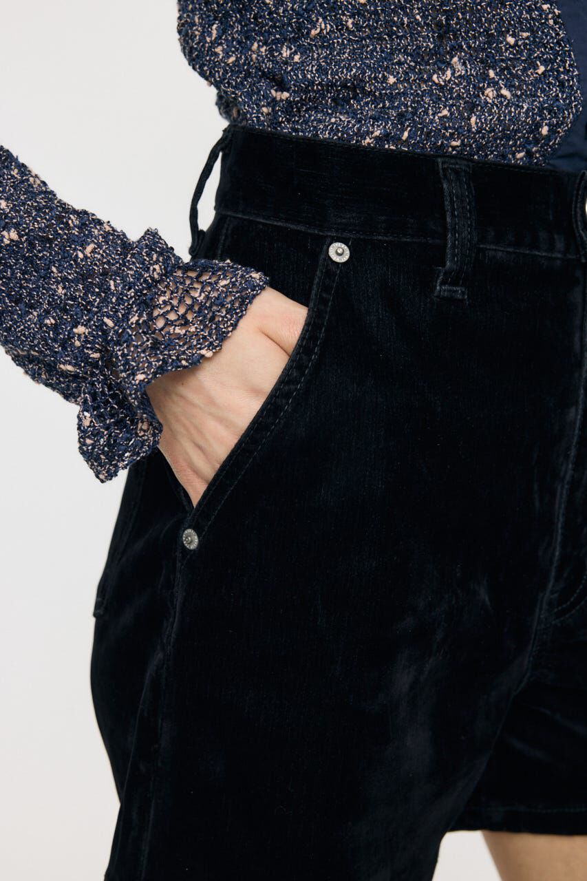 MOUSSY「VELVET MICRO ショーツ」|デニム|
