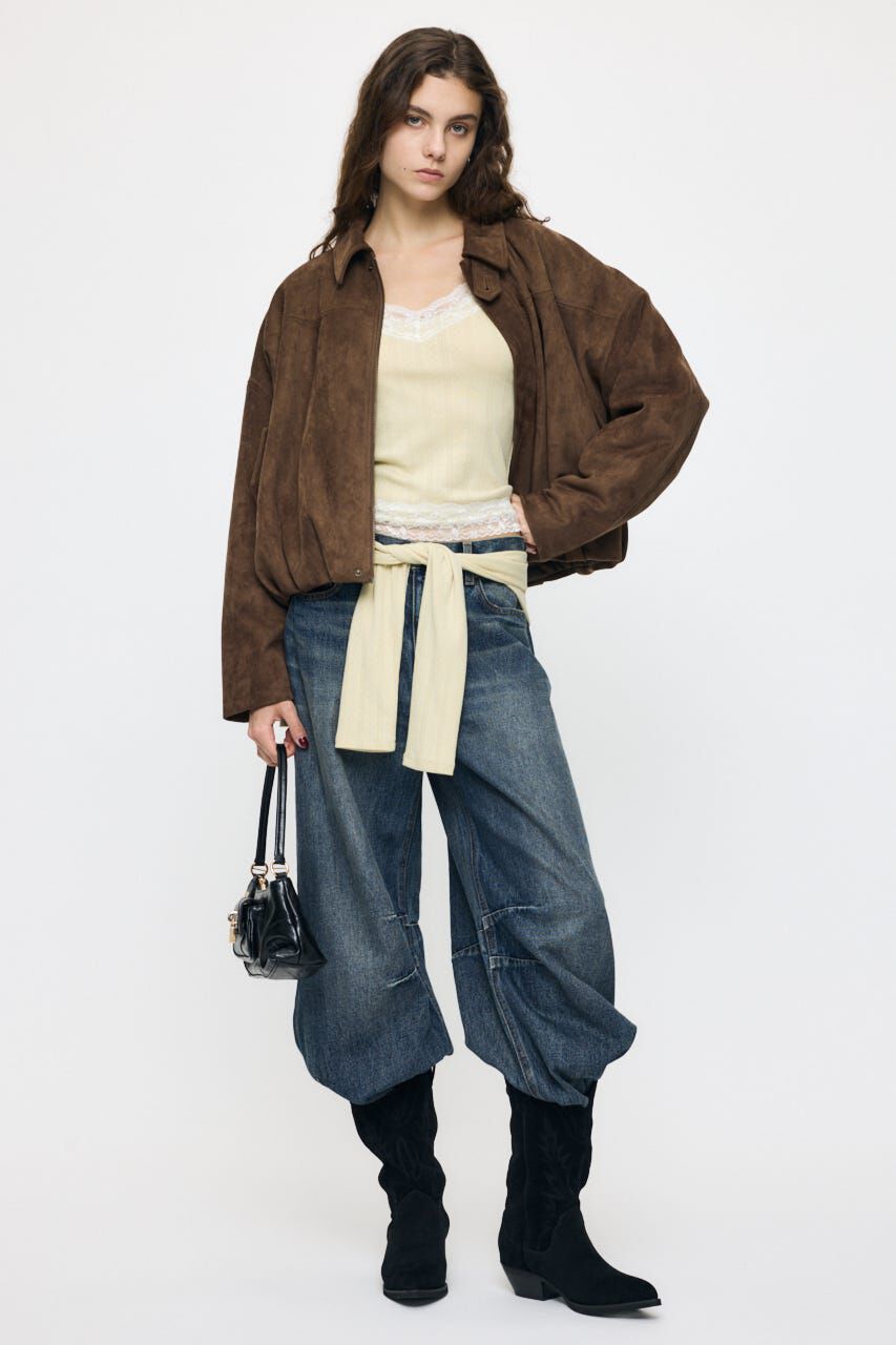MOUSSY「F/SUEDE PUFFER ブルゾン」|ブルゾン・スタジャン|