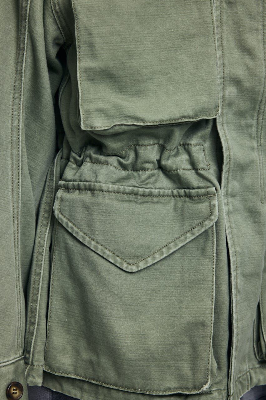 MOUSSY「BACKSATIN BDU ジャケット」|ブルゾン・スタジャン|