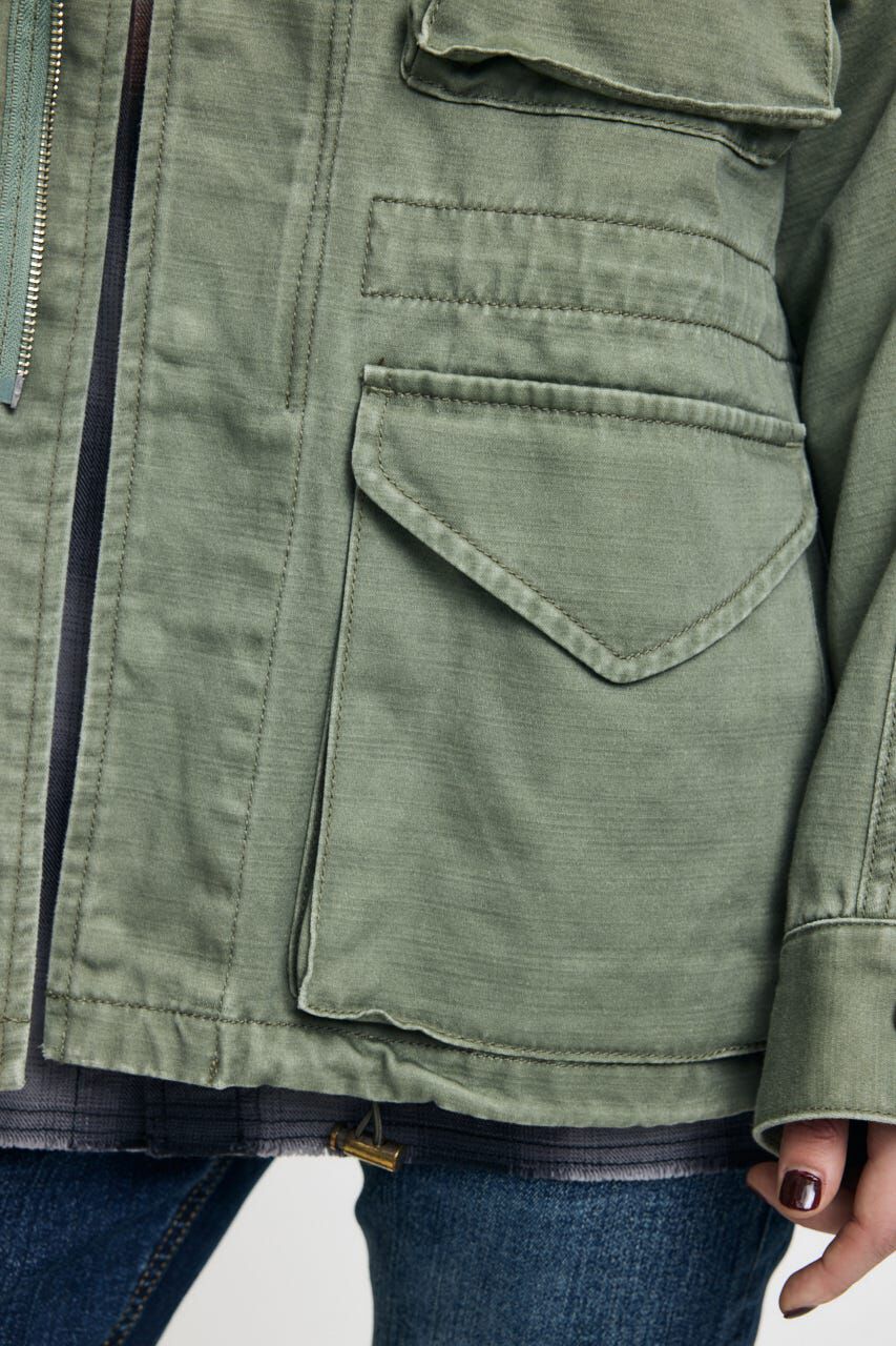 MOUSSY「BACKSATIN BDU ジャケット」|ブルゾン・スタジャン|