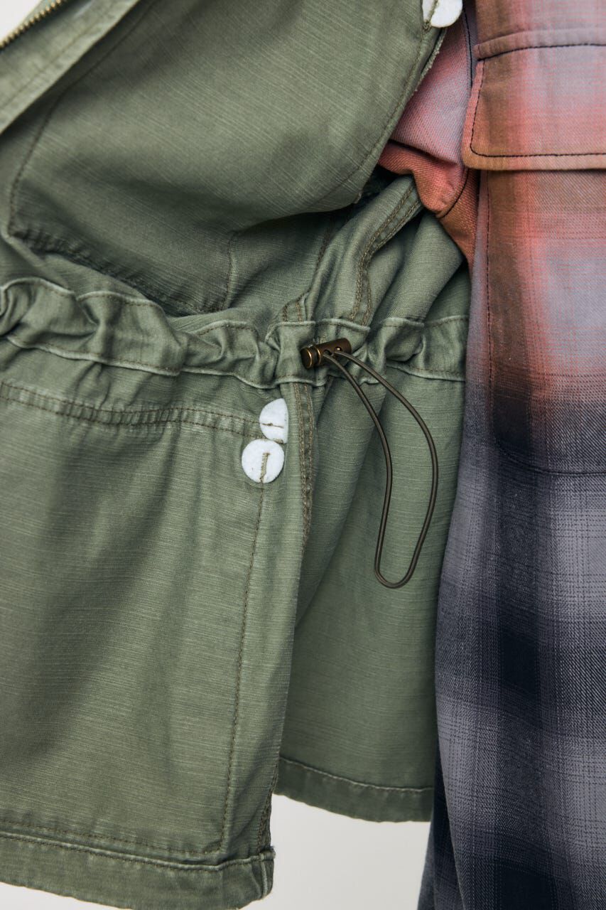 MOUSSY「BACKSATIN BDU ジャケット」|ブルゾン・スタジャン|