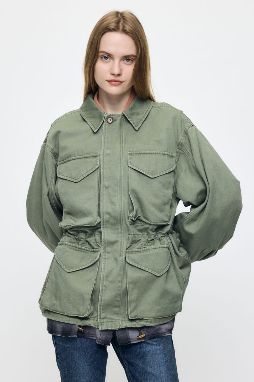 MOUSSY「BACKSATIN BDU ジャケット」|ブルゾン・スタジャン|