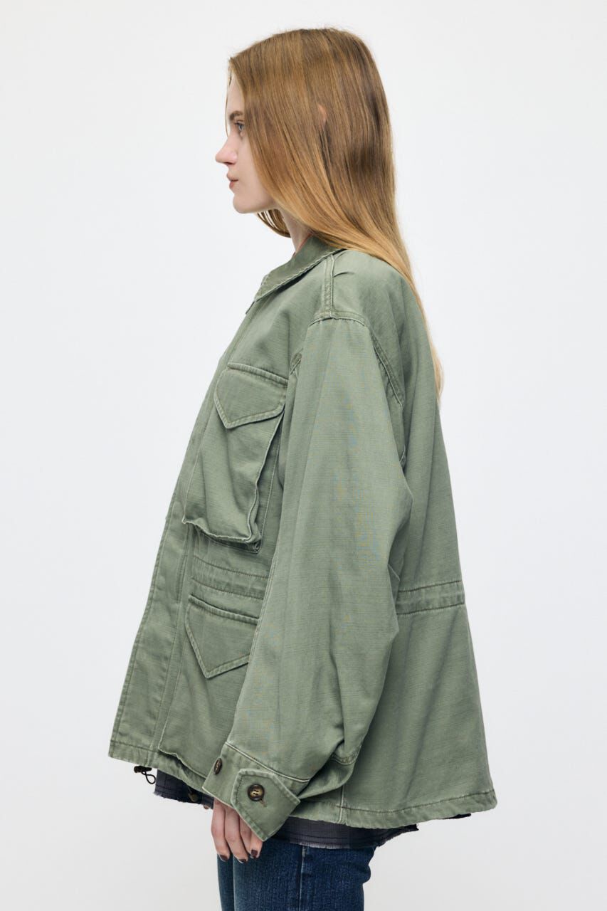 MOUSSY「BACKSATIN BDU ジャケット」|ブルゾン・スタジャン|