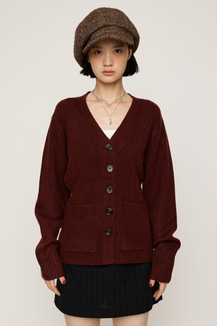 SLY「V NECK BUTTON カーディガン」|カーディガン|