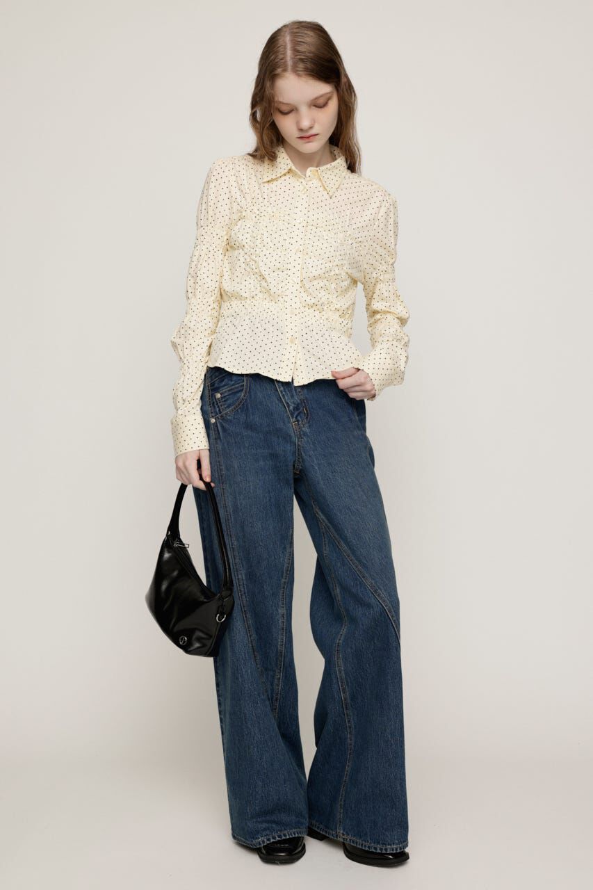SLY「RANDOM SHIRRING CUT トップス」|シャツ・ブラウス|