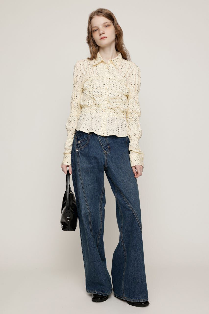 SLY「RANDOM SHIRRING CUT トップス」|シャツ・ブラウス|