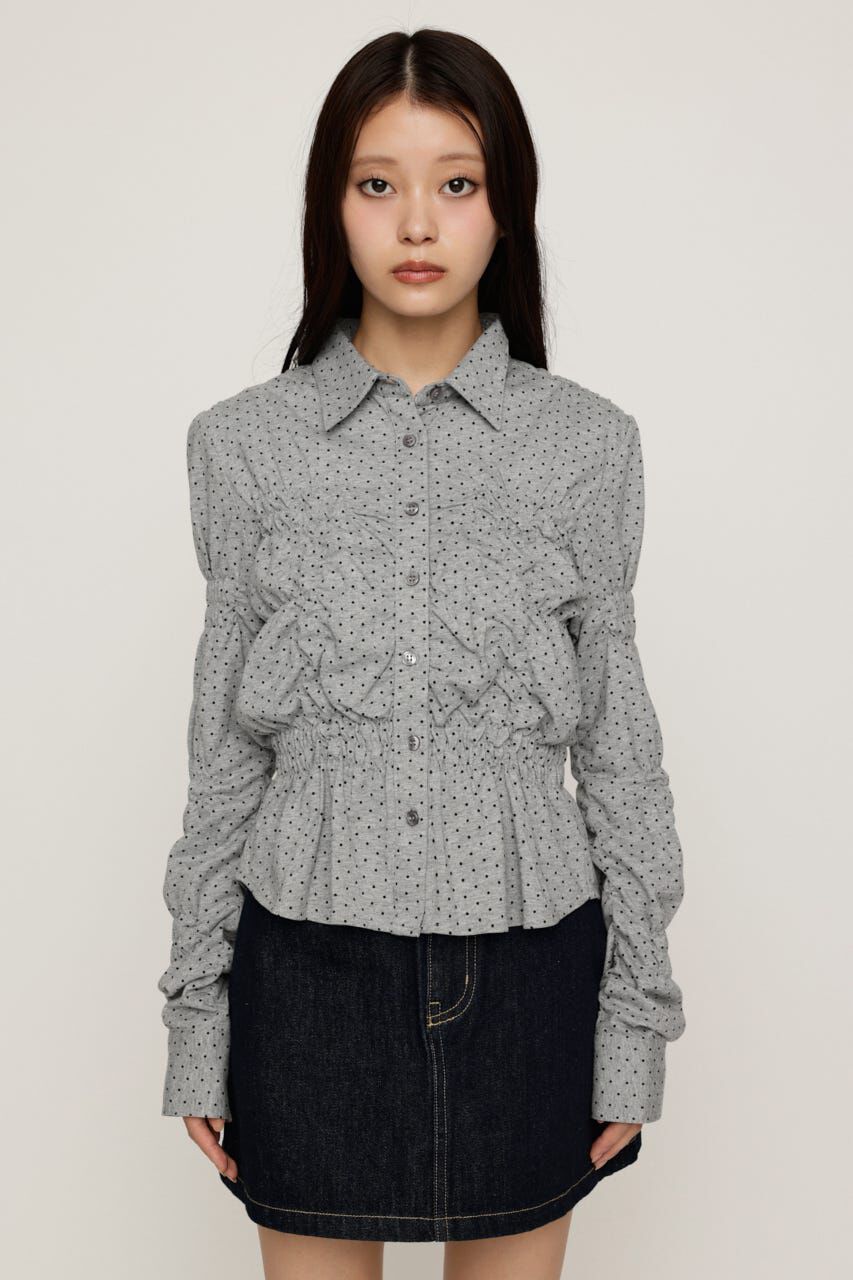 SLY「RANDOM SHIRRING CUT トップス」|シャツ・ブラウス|