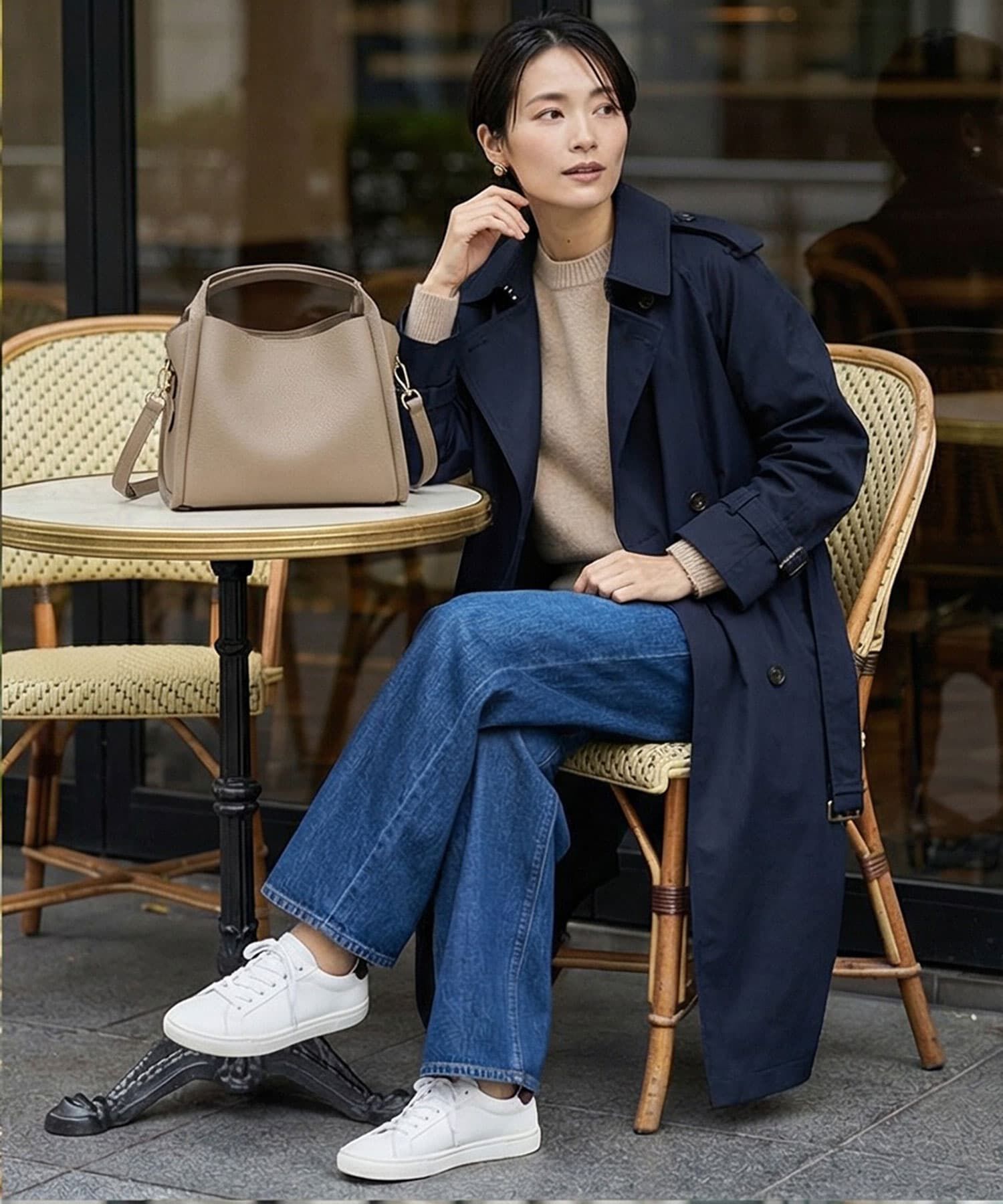 STYLE DELI「【DELI by】本革2WAYスリムハンドルショルダーバッグ」|ショルダー・メッセンジャー|