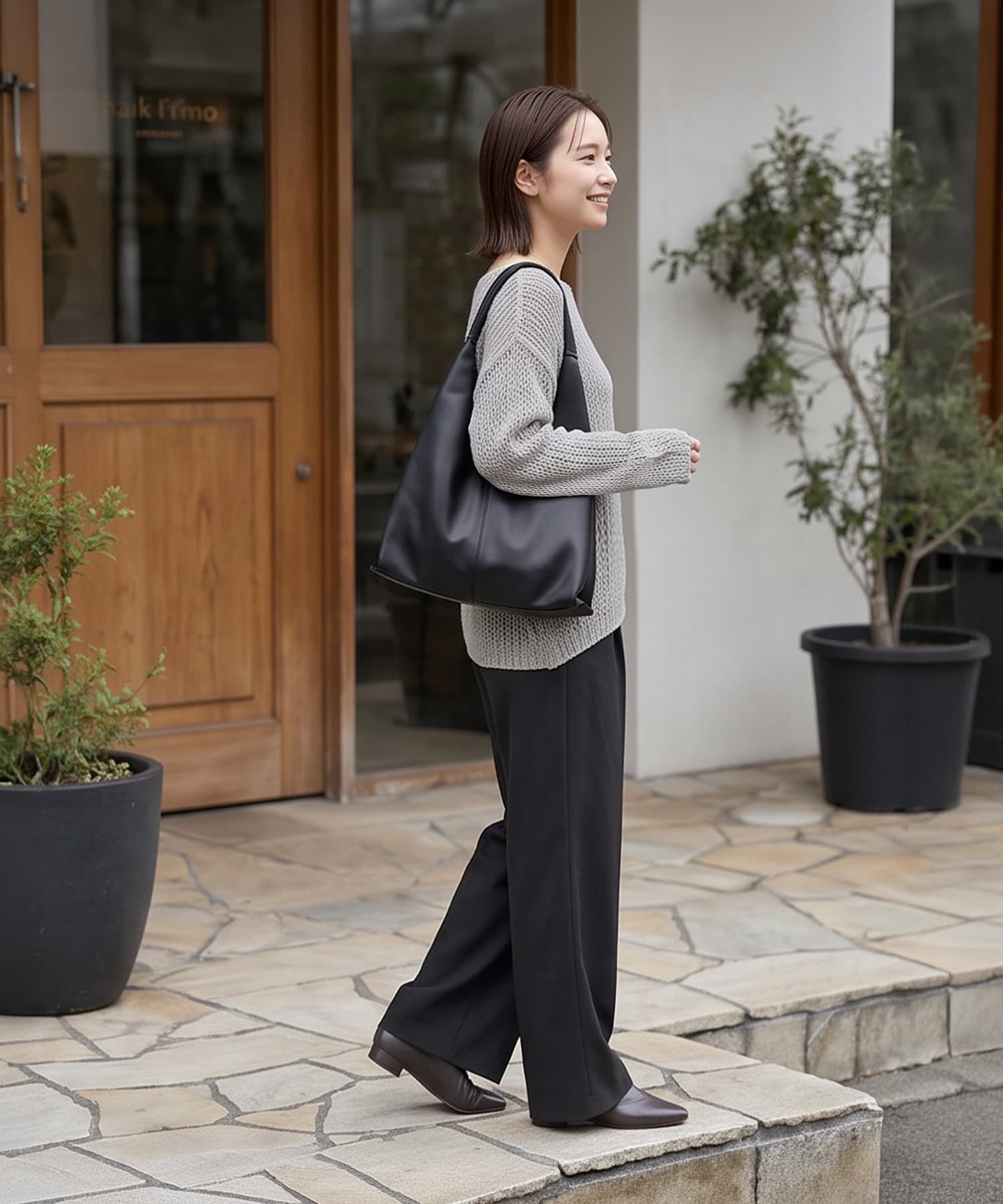 STYLE DELI「リボンヤーンざっくり編みプルオーバー」|ニット・セーター|