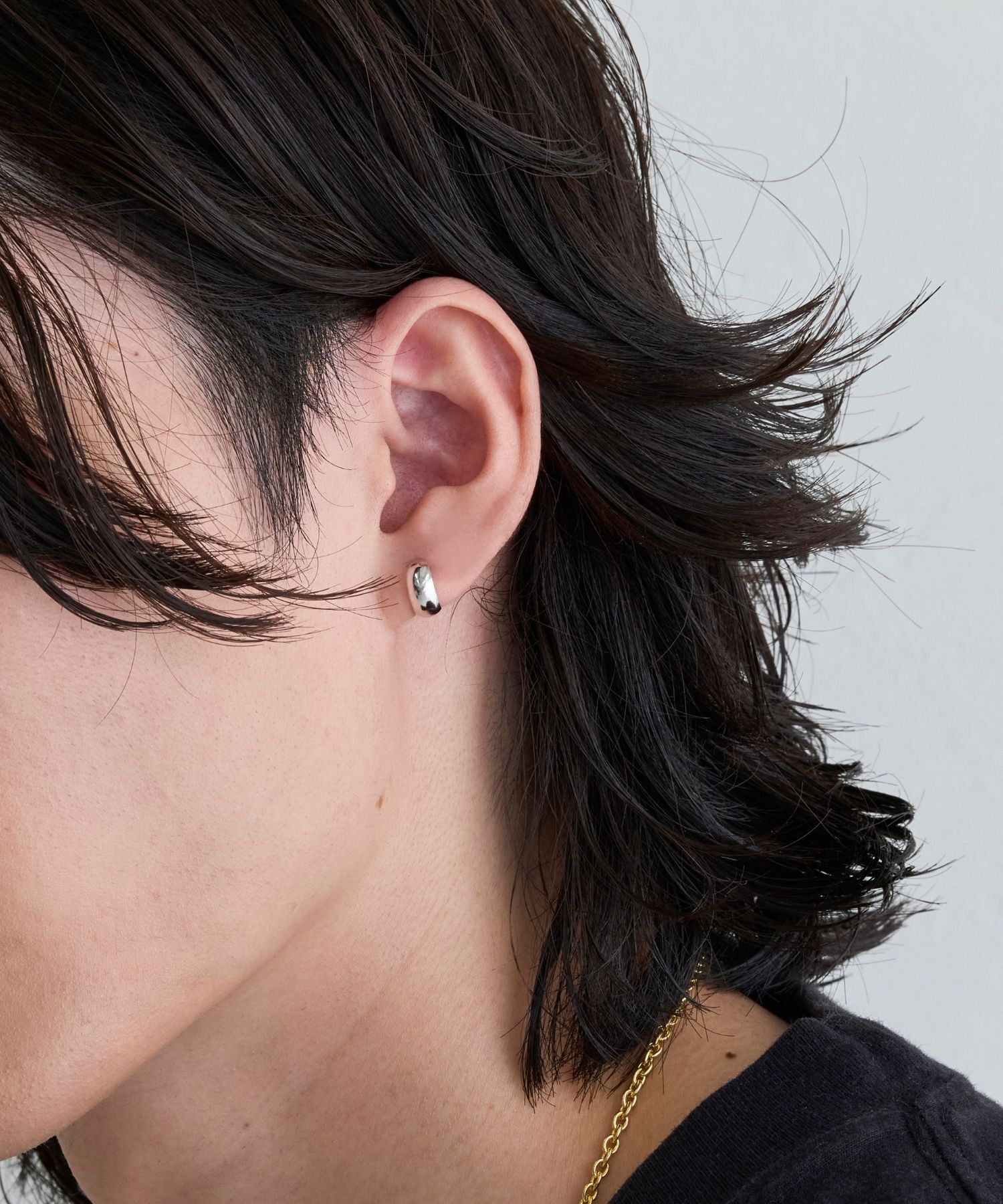 JUPITER「【K10】プランプフープピアス/ユニセックス/シルバー」|ピアス|