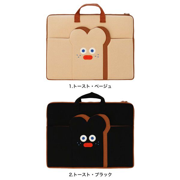 Bonnes fetes「ラップトップポーチ持ち手付１５－１７インチ・ブランチブラザー／デジタルアクセサリー」|モバイルケース|
