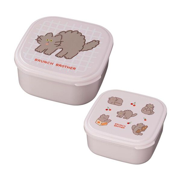 Bonnes fetes「ランチボックス・２Ｐセット／ブランチブラザー」|食器・キッチングッズ|