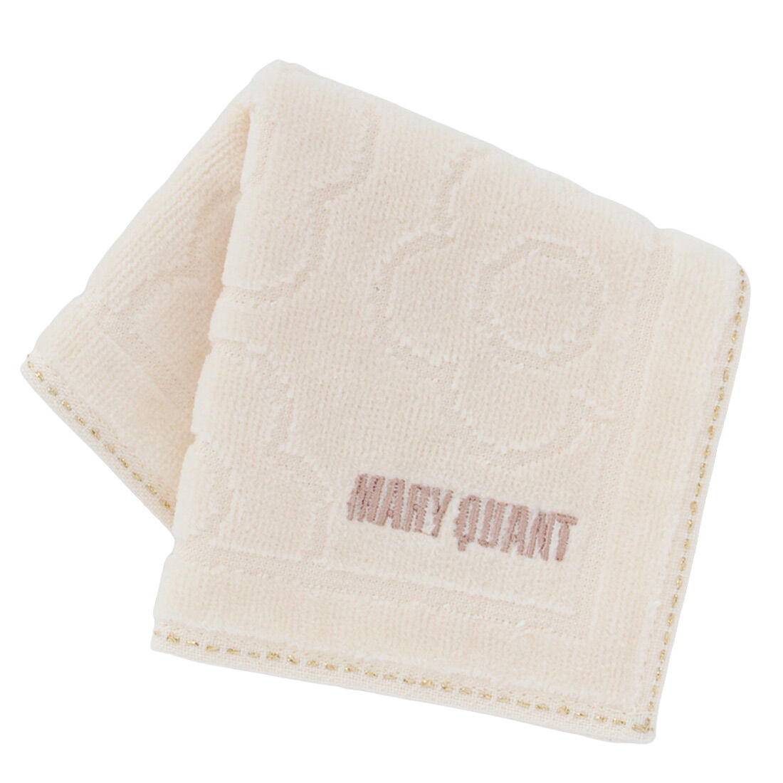 MARY QUANT「MARY QUANT タオルハンカチ＜ラメステッチ＞」|ハンカチ|