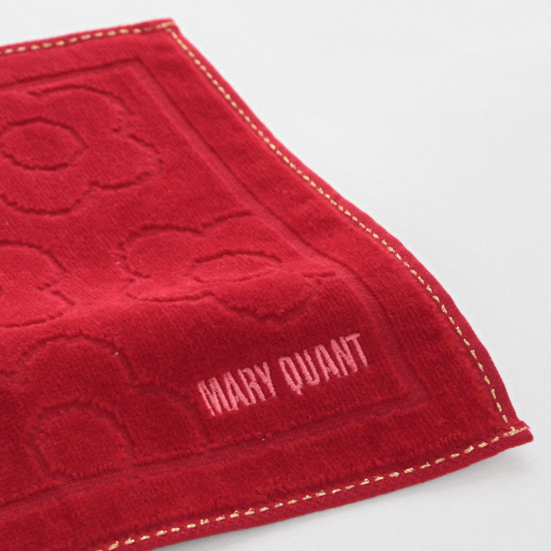 MARY QUANT「MARY QUANT タオルハンカチ＜ラメステッチ＞」|ハンカチ|