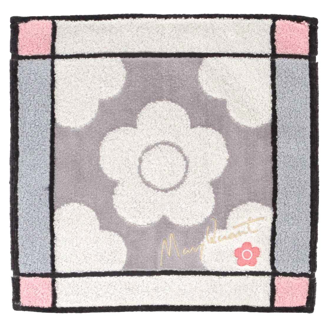 MARY QUANT「MARY QUANT タオルハンカチ＜カラーブロック＞」|ハンカチ|グレー