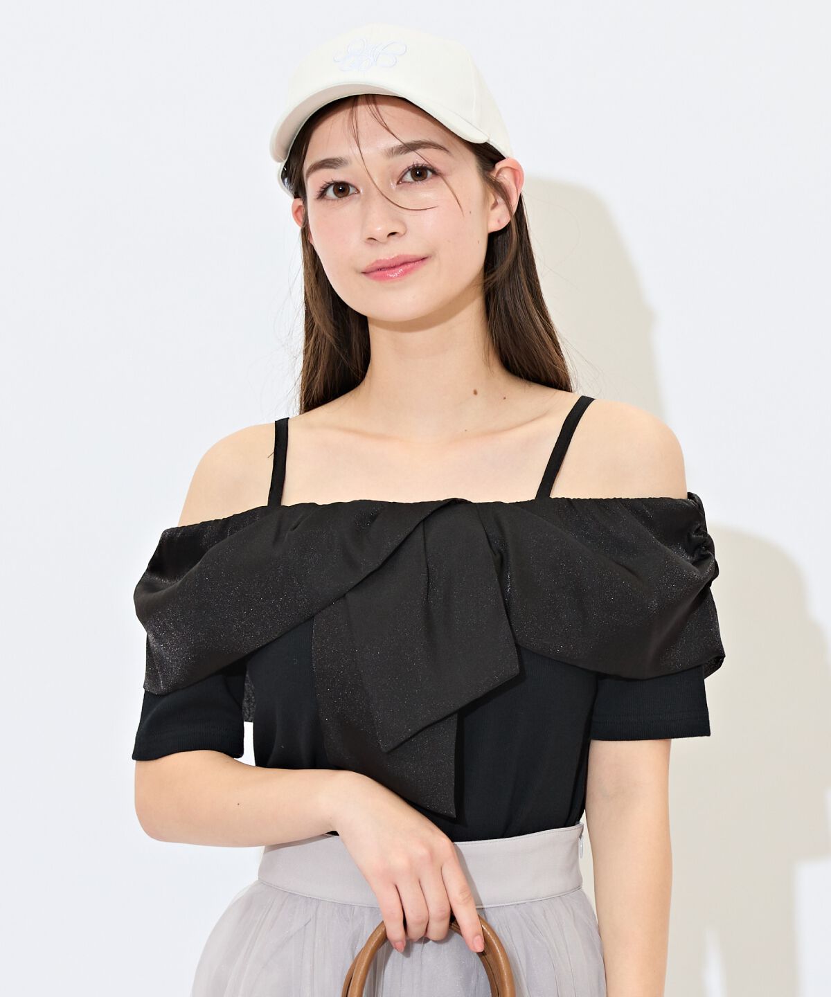 WILLSELECTION「ツイストリボンオフショルトップス」|Tシャツ・カットソー|