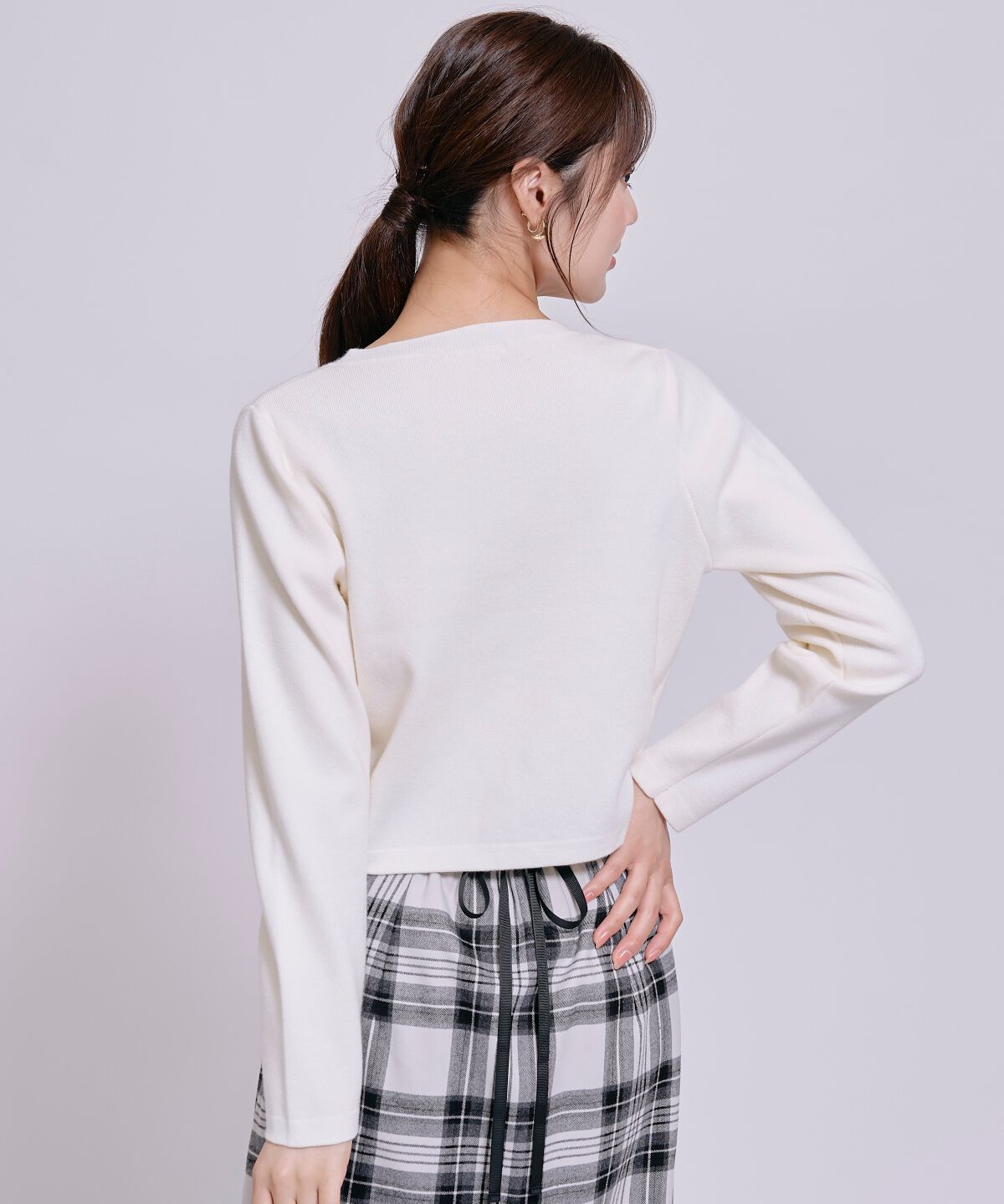 WILLSELECTION「リボンパールデコレーションカーディガン」|カーディガン|