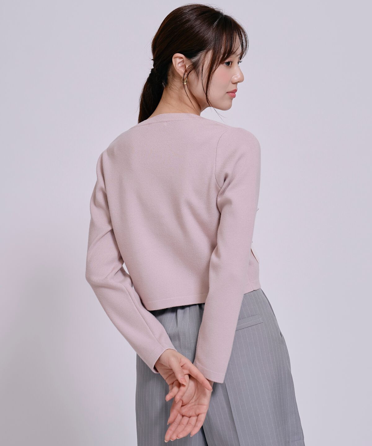 WILLSELECTION「リボンパールデコレーションカーディガン」|カーディガン|